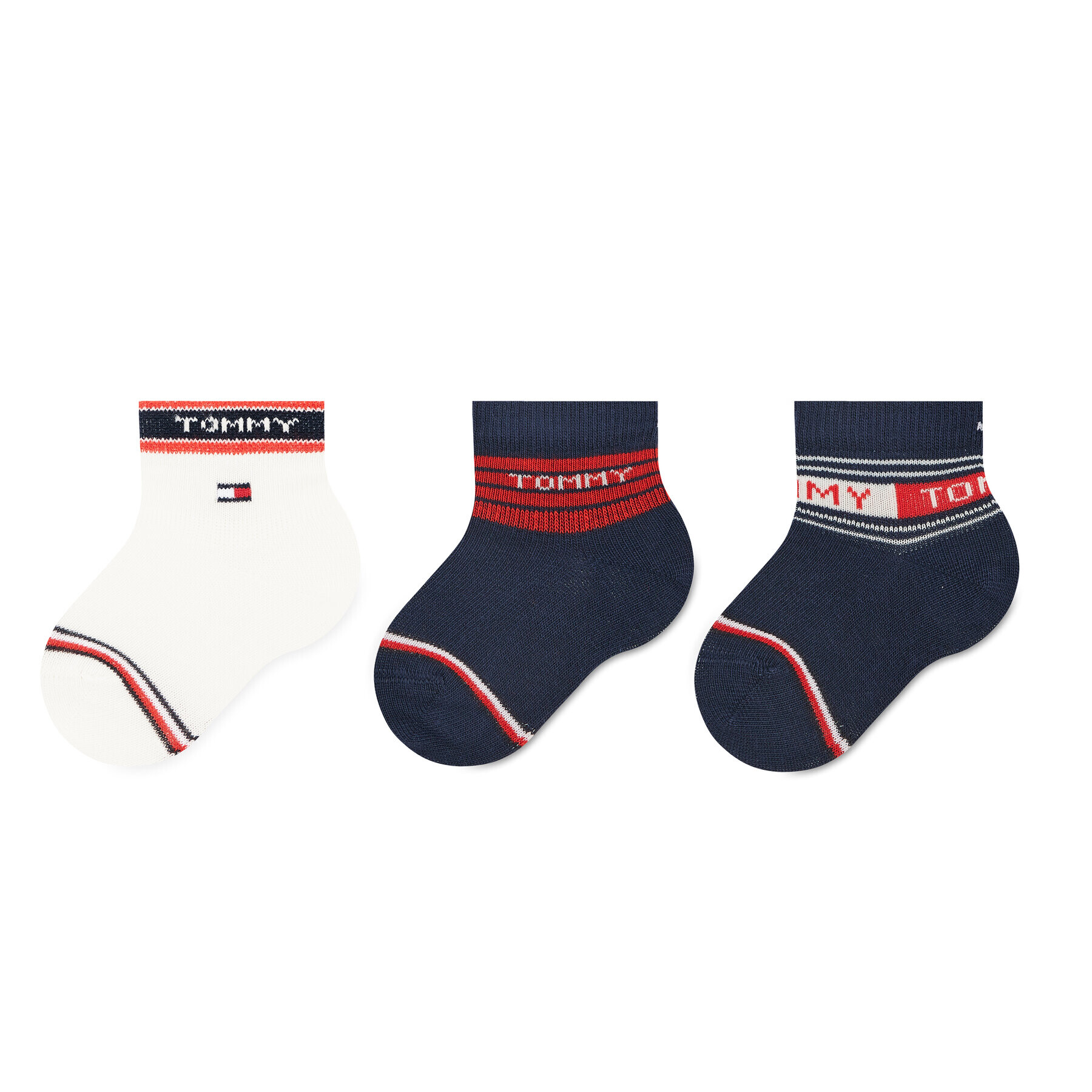 Tommy Hilfiger 3 pár hosszú szárú gyerek zokni 701220278 Színes - Pepit.hu