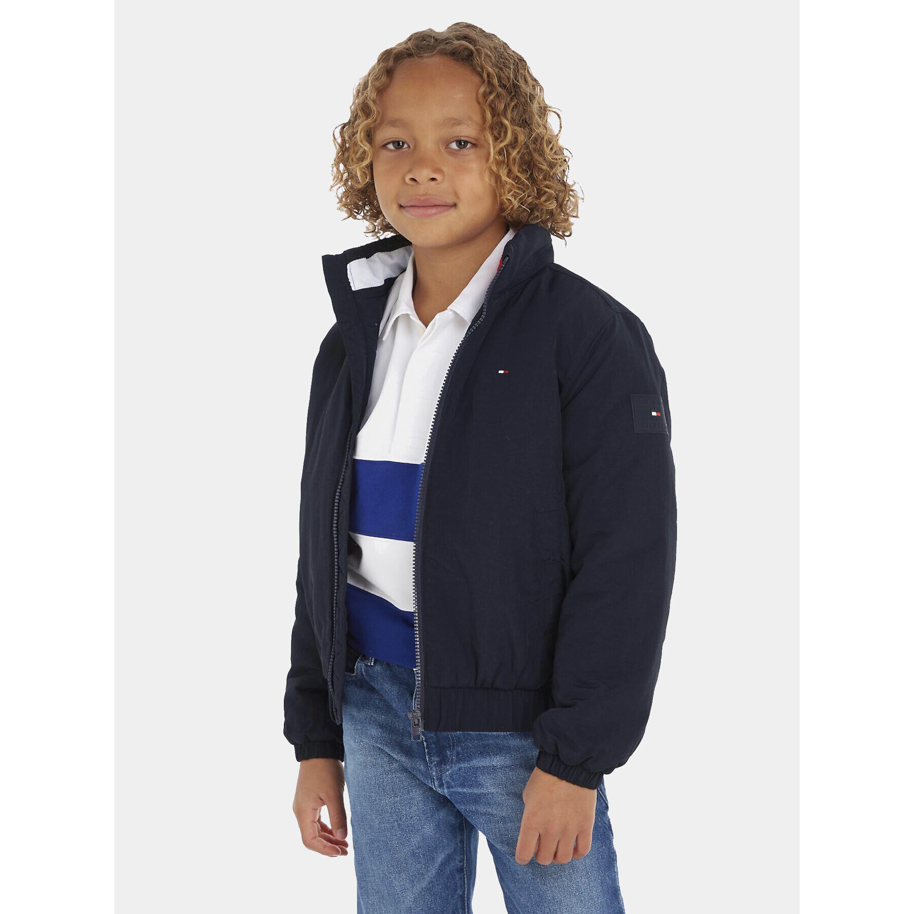 Tommy Hilfiger Átmeneti kabát Essential KB0KB08337 M Sötétkék Regular Fit - Pepit.hu