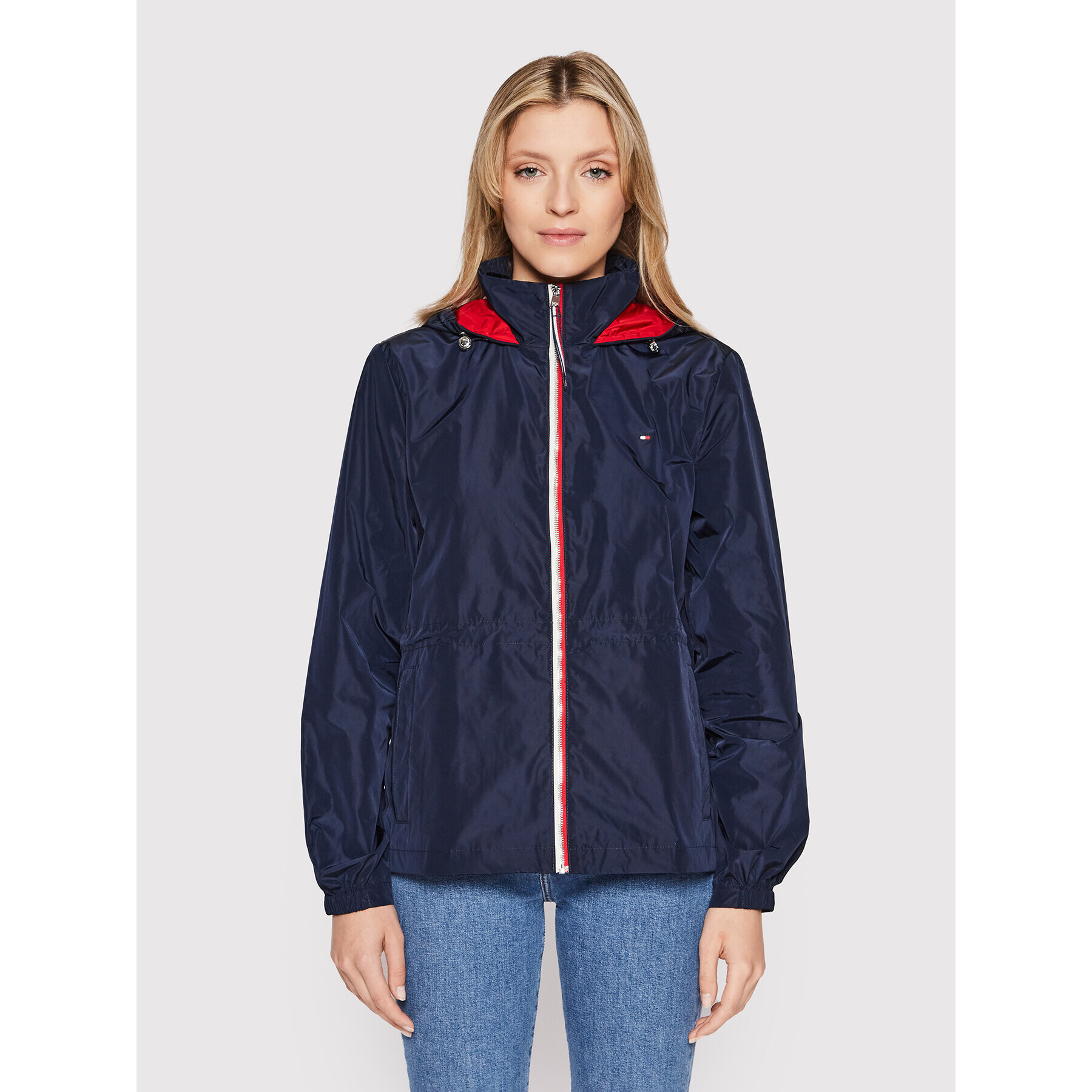 Tommy Hilfiger Átmeneti kabát Windbreaker WW0WW34004 Sötétkék Regular Fit - Pepit.hu