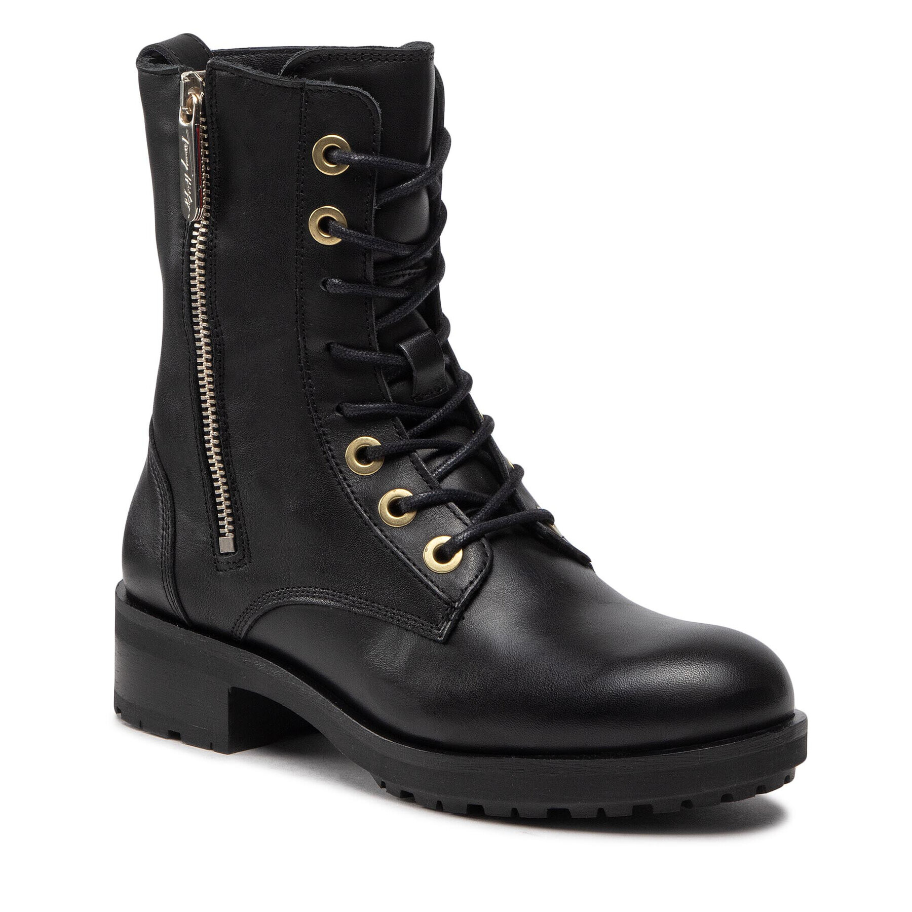 Tommy Hilfiger Bakancs Essentials Biker Boot FW0FW06800 Fekete - Pepit.hu