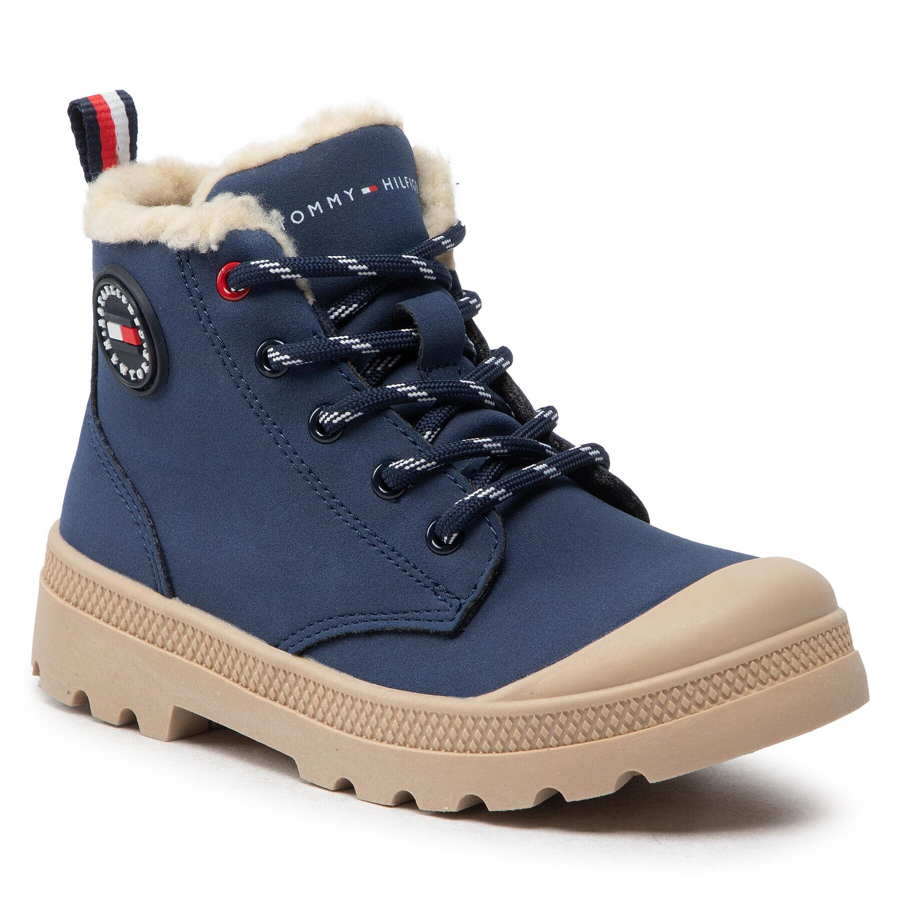 Tommy Hilfiger Bakancs Lace-Up Bootie T3B5-32530-1484 S Sötétkék - Pepit.hu