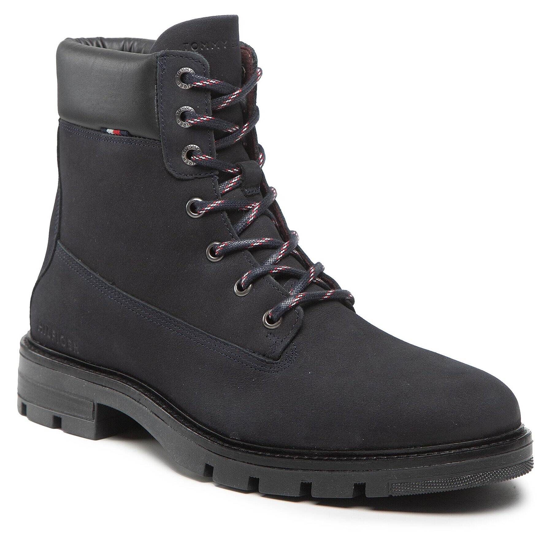 Tommy Hilfiger Bakancs Padded Nubuck Boot FM0FM04205 Sötétkék - Pepit.hu