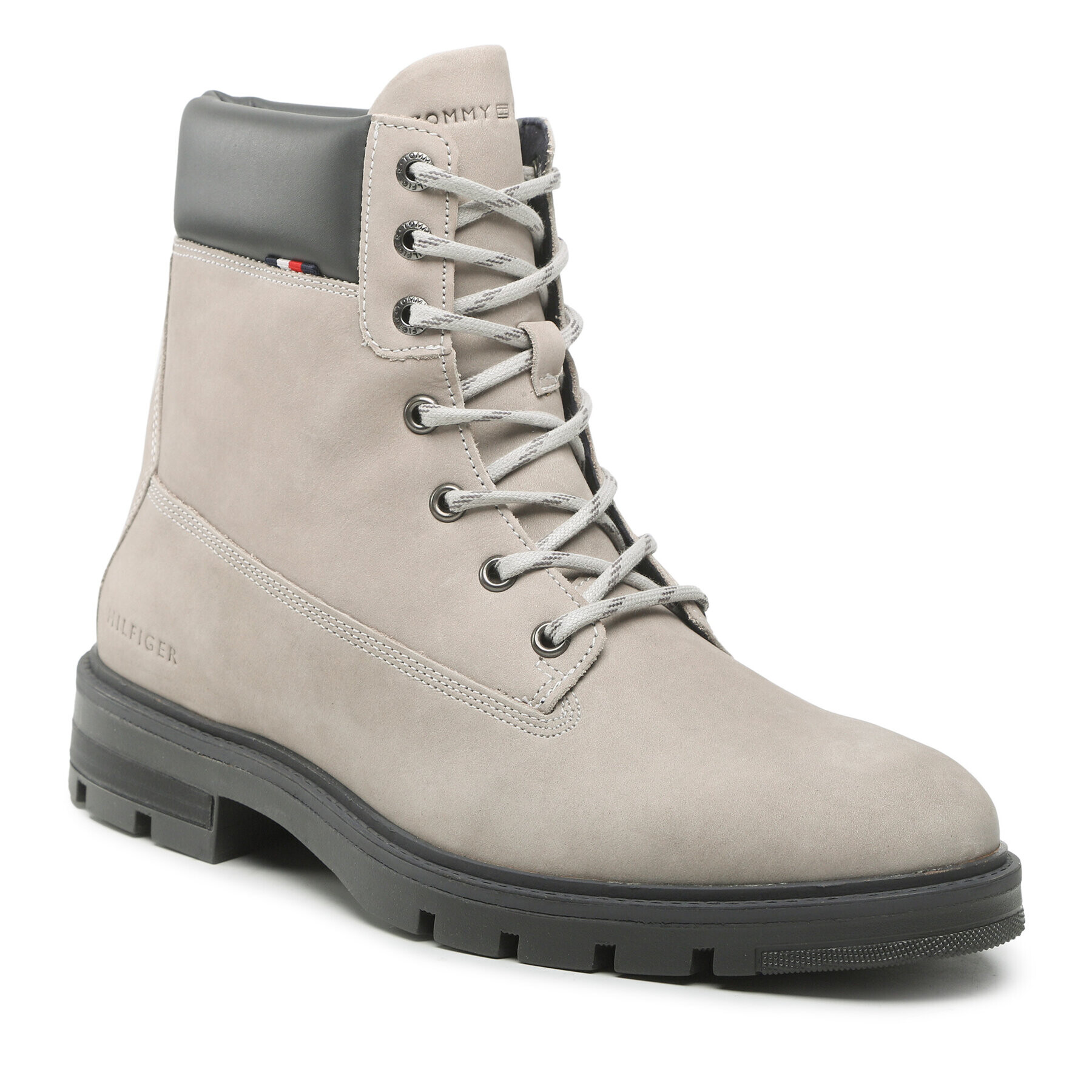 Tommy Hilfiger Bakancs Padded Nubuck Boot FM0FM04205 Szürke - Pepit.hu