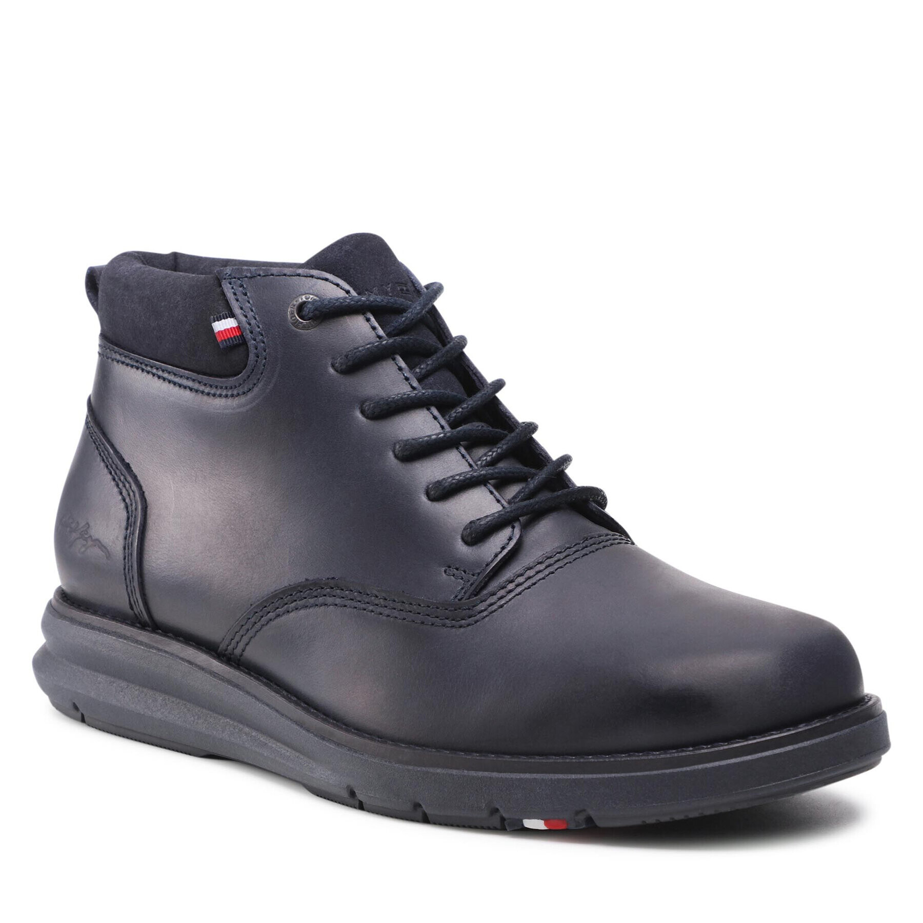 Tommy Hilfiger Bakancs Premium Hybrid Lth Boot FM0FM03881 Sötétkék - Pepit.hu