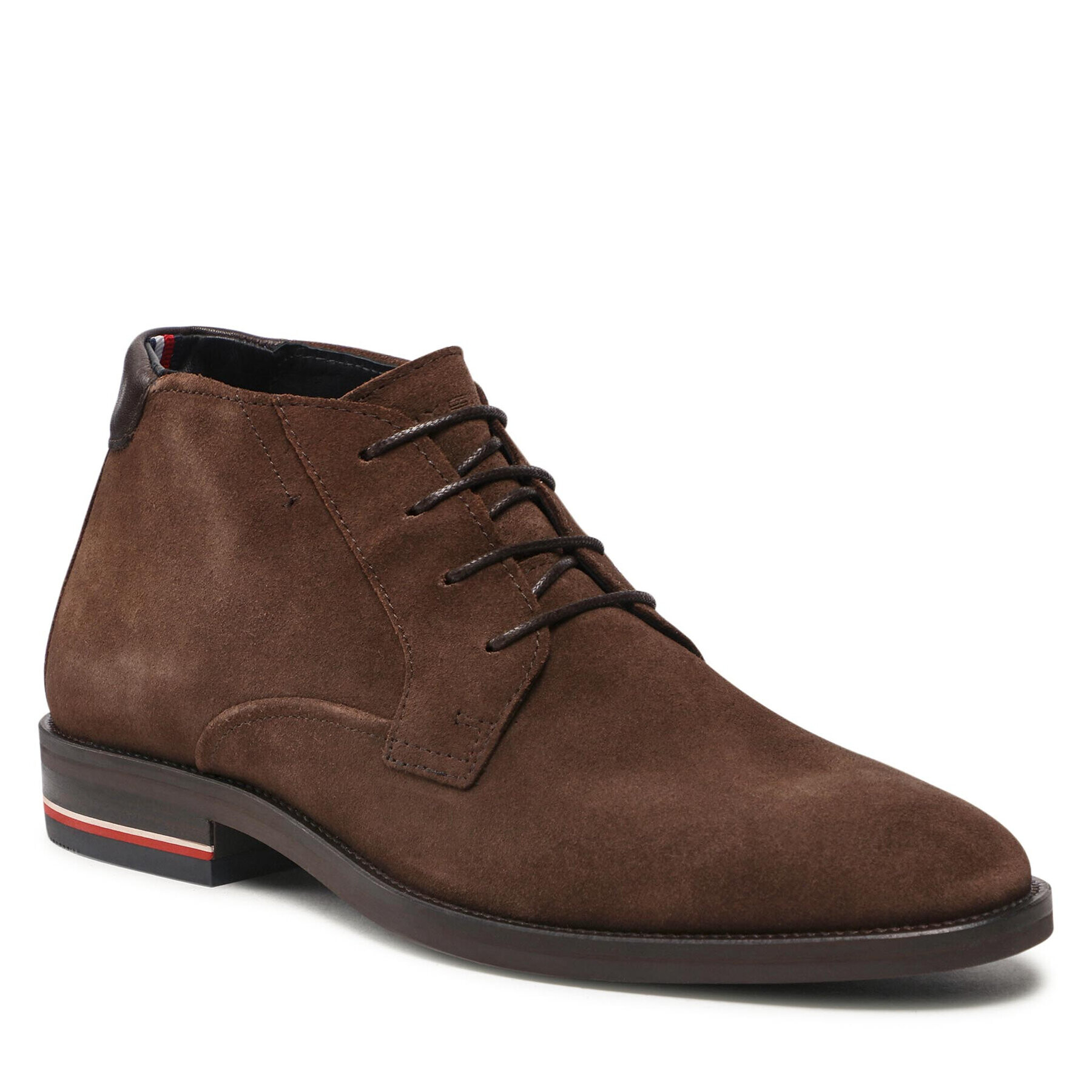 Tommy Hilfiger Bakancs Signature Hilfiger Suede Boot FM0FM04174 Barna - Pepit.hu