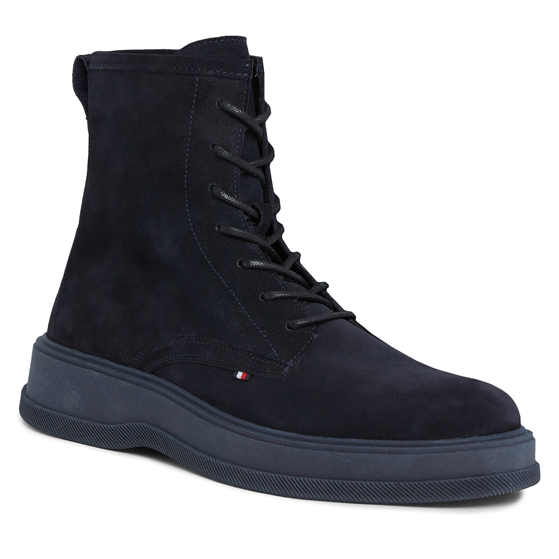 Tommy Hilfiger Bakancs Th Everyday Core Suede Boot FM0FM04660 Sötétkék - Pepit.hu