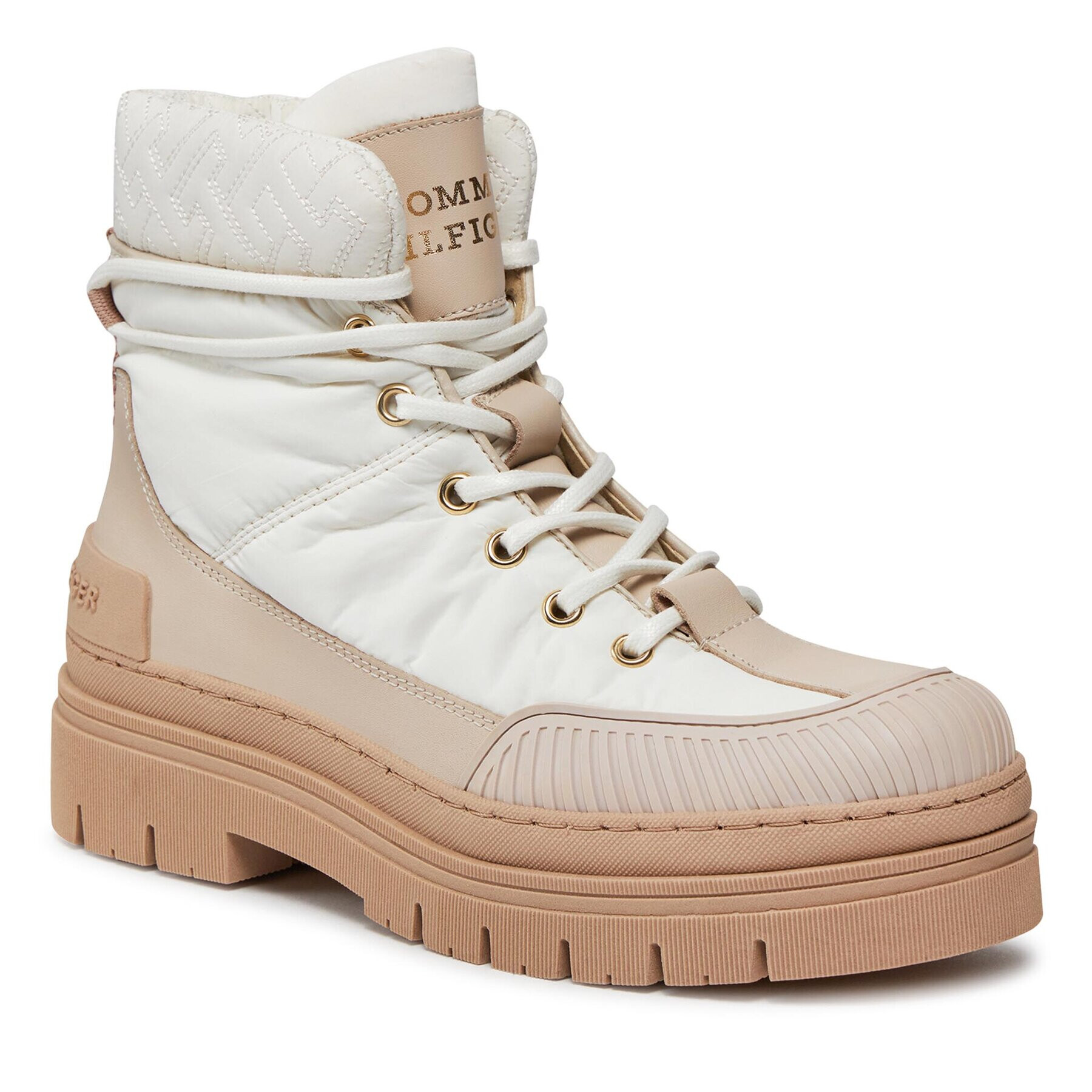 Tommy Hilfiger Bakancs Th Monogram Outdoor Boot FW0FW07502 Fehér - Pepit.hu