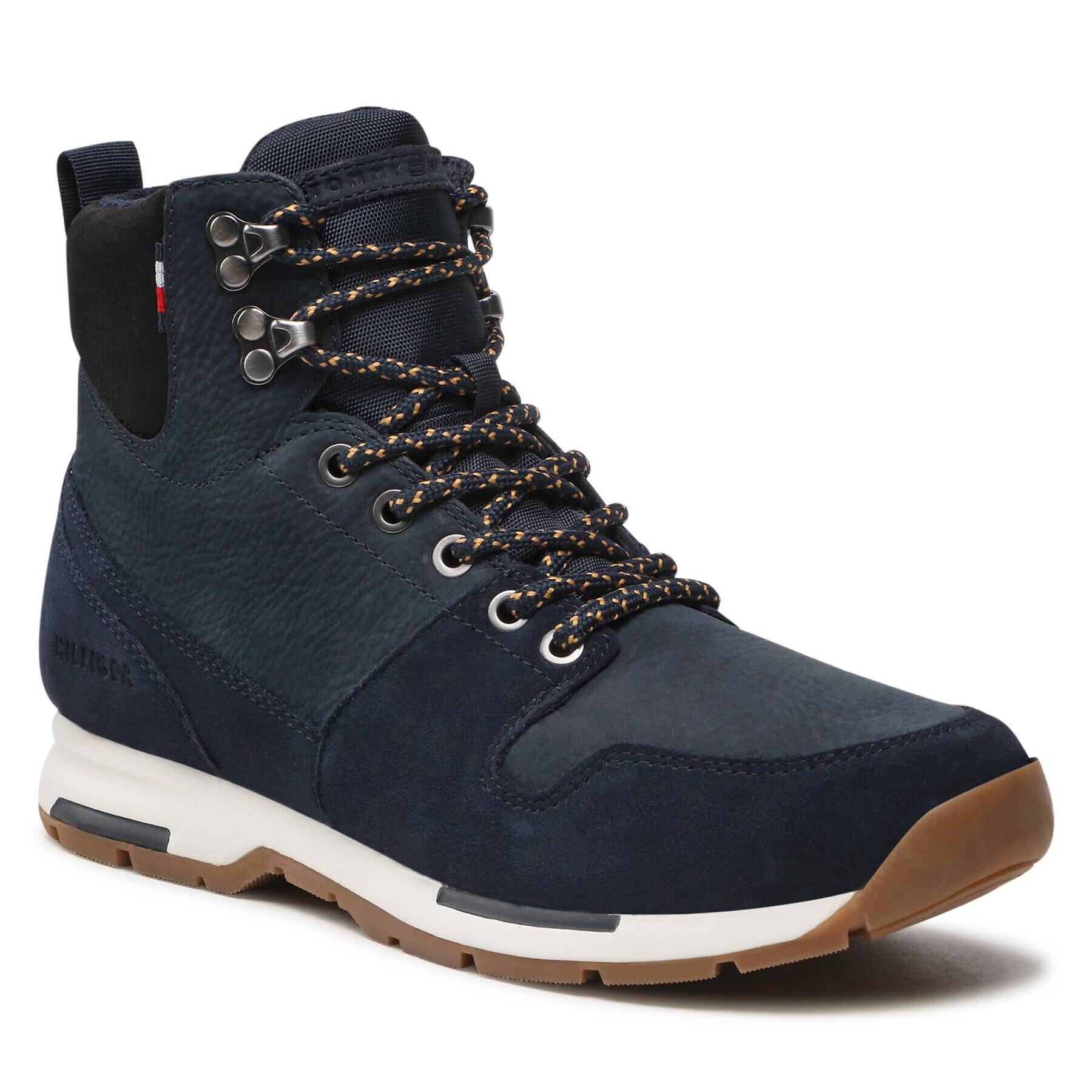 Tommy Hilfiger Bakancs Warm Outdoor Retro Mix Boot FM0FM04206 Sötétkék - Pepit.hu