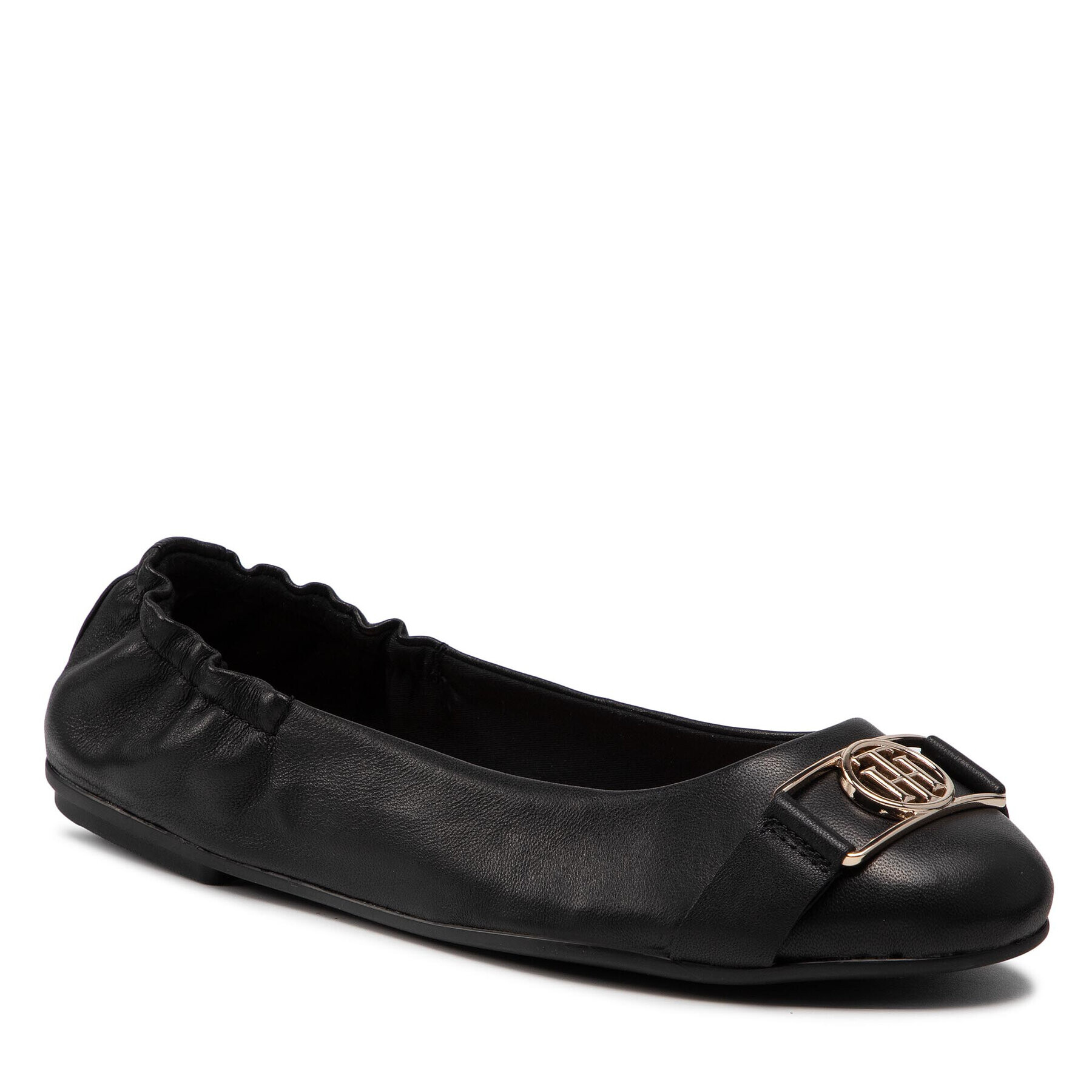 Tommy Hilfiger Balerina Th Essential Leather Ballerina FW0FW06096 Fekete - Pepit.hu