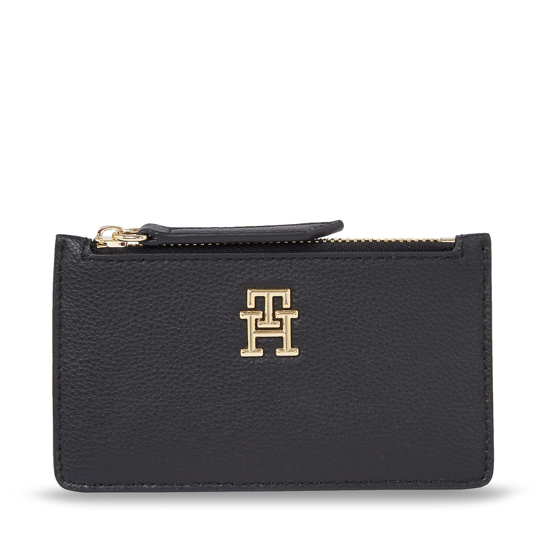 Tommy Hilfiger Bankkártya tartó Hilfiger Staple Cc Holder Zip AW0AW15267 Fekete - Pepit.hu