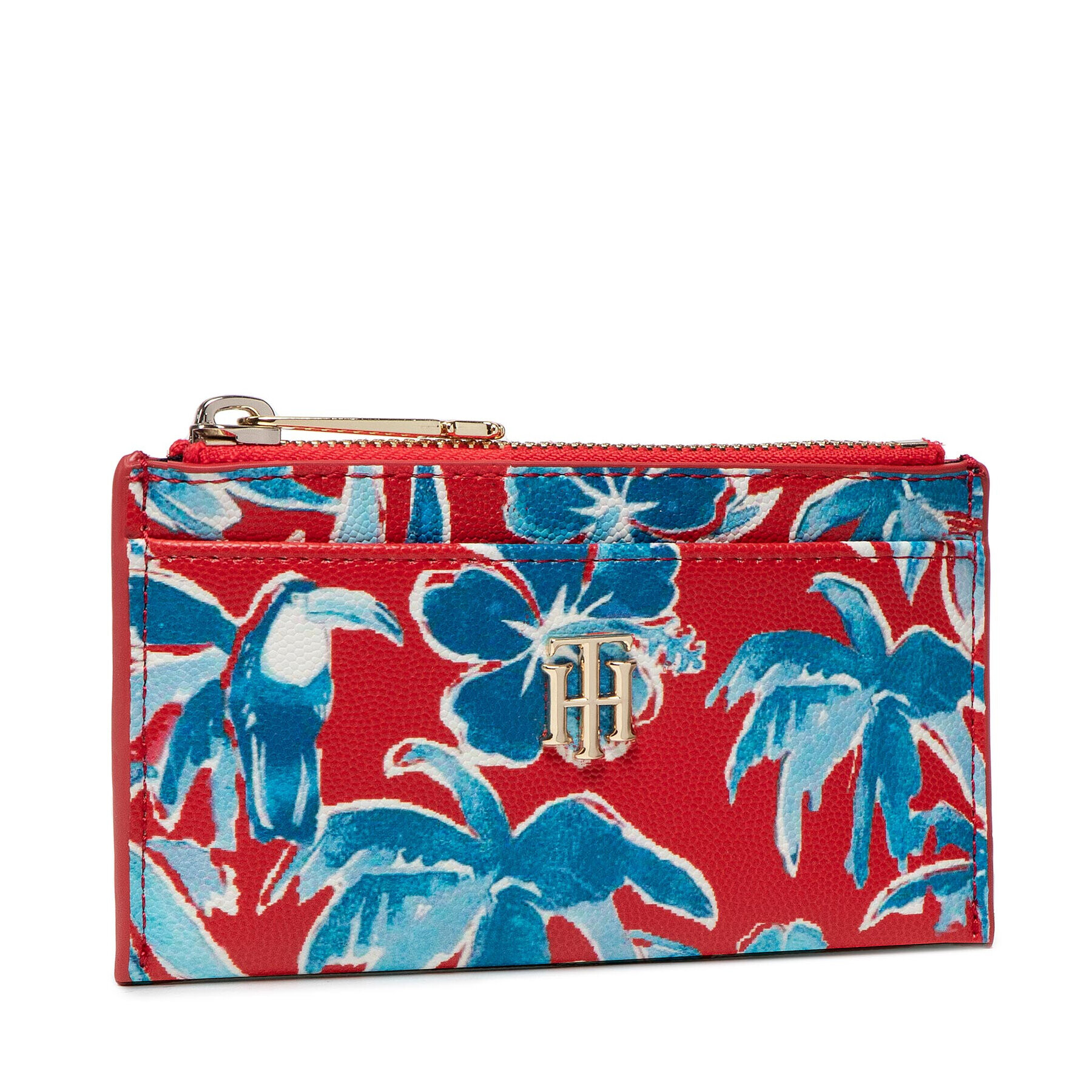 Tommy Hilfiger Bankkártya tartó Th Timeless Cc Holder Print AW0AW11779 Piros - Pepit.hu