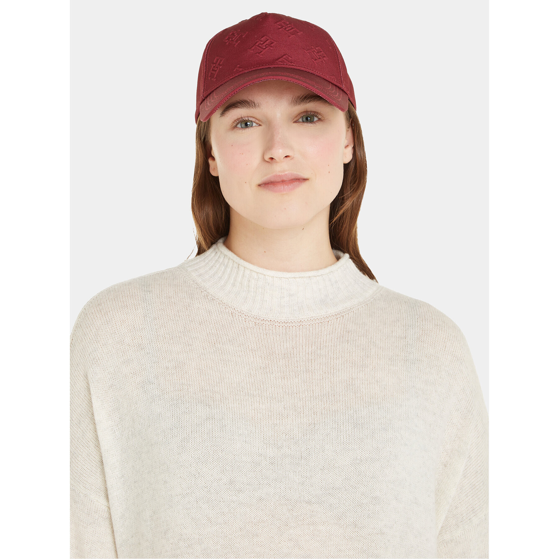 Tommy Hilfiger Baseball sapka Monogram Debossed Cap AW0AW15328 Piros - Pepit.hu