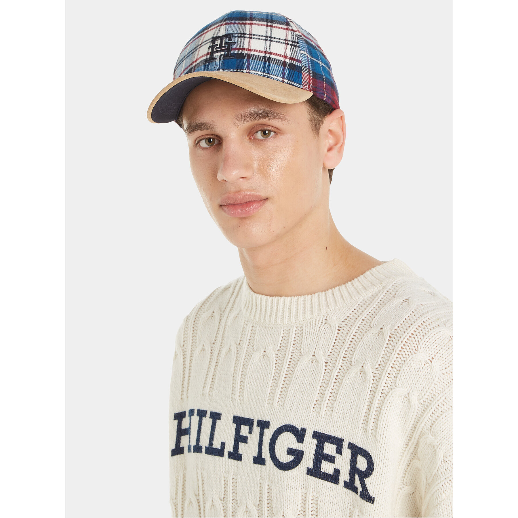 Tommy Hilfiger Baseball sapka Th Monogram Tartan Cap AM0AM11991 Kék - Pepit.hu