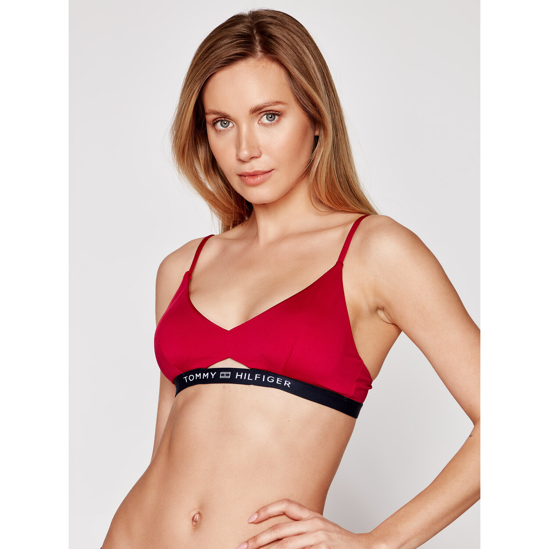 Tommy Hilfiger Bikini felső UW0UW02706 Piros - Pepit.hu