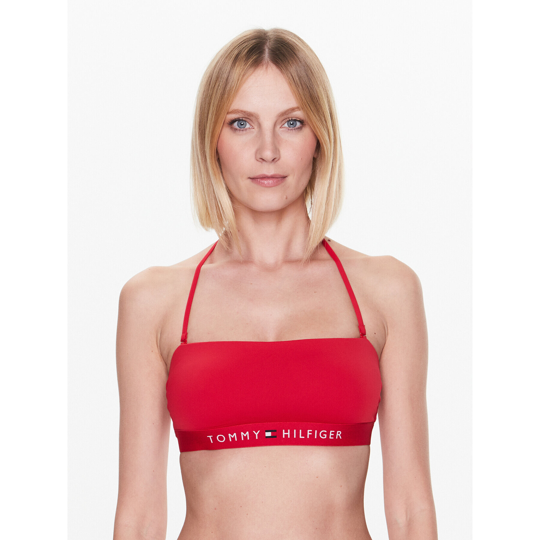 Tommy Hilfiger Bikini felső UW0UW04136 Piros - Pepit.hu