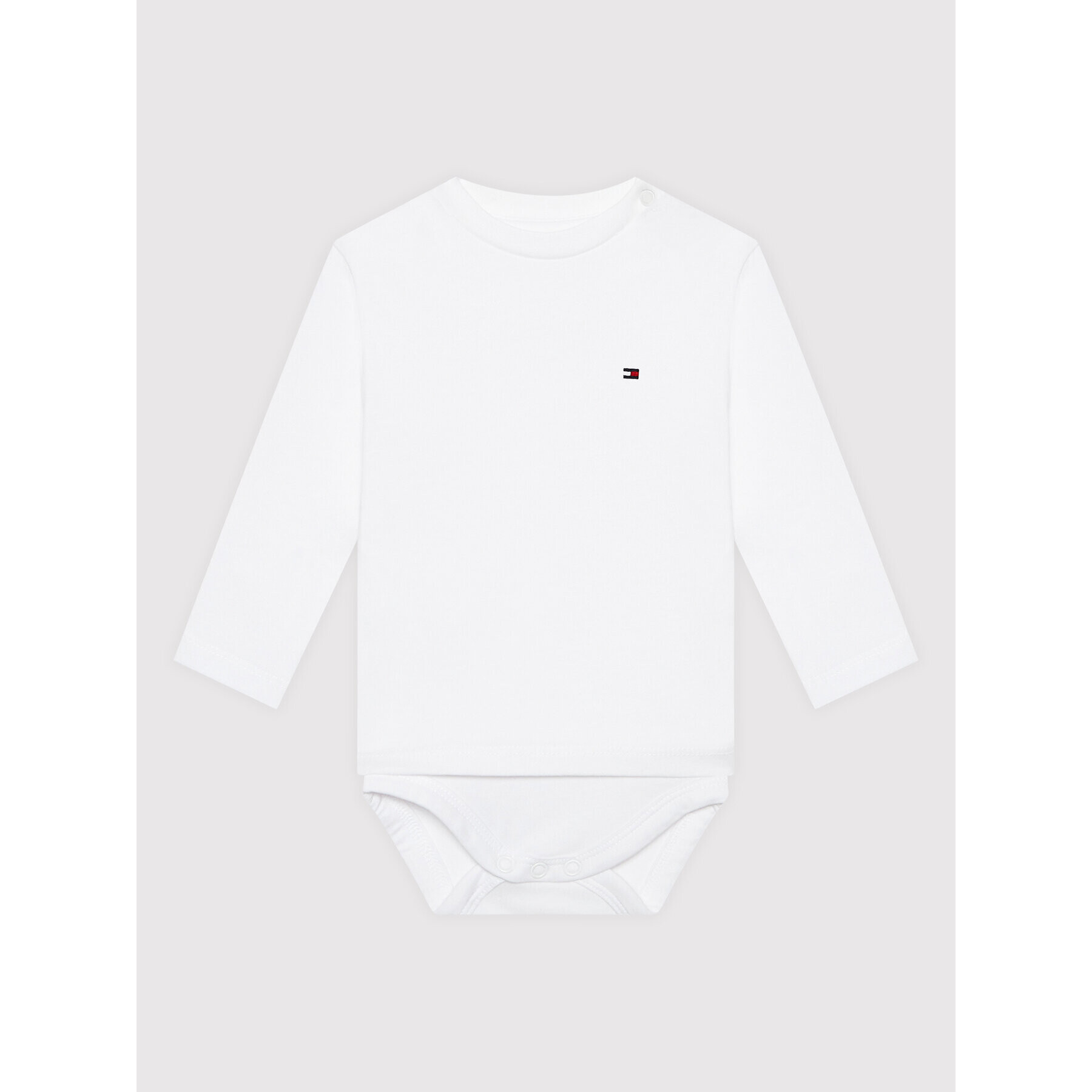 Tommy Hilfiger Body Baby Solid KN0KN01408 Fehér Regular Fit - Pepit.hu