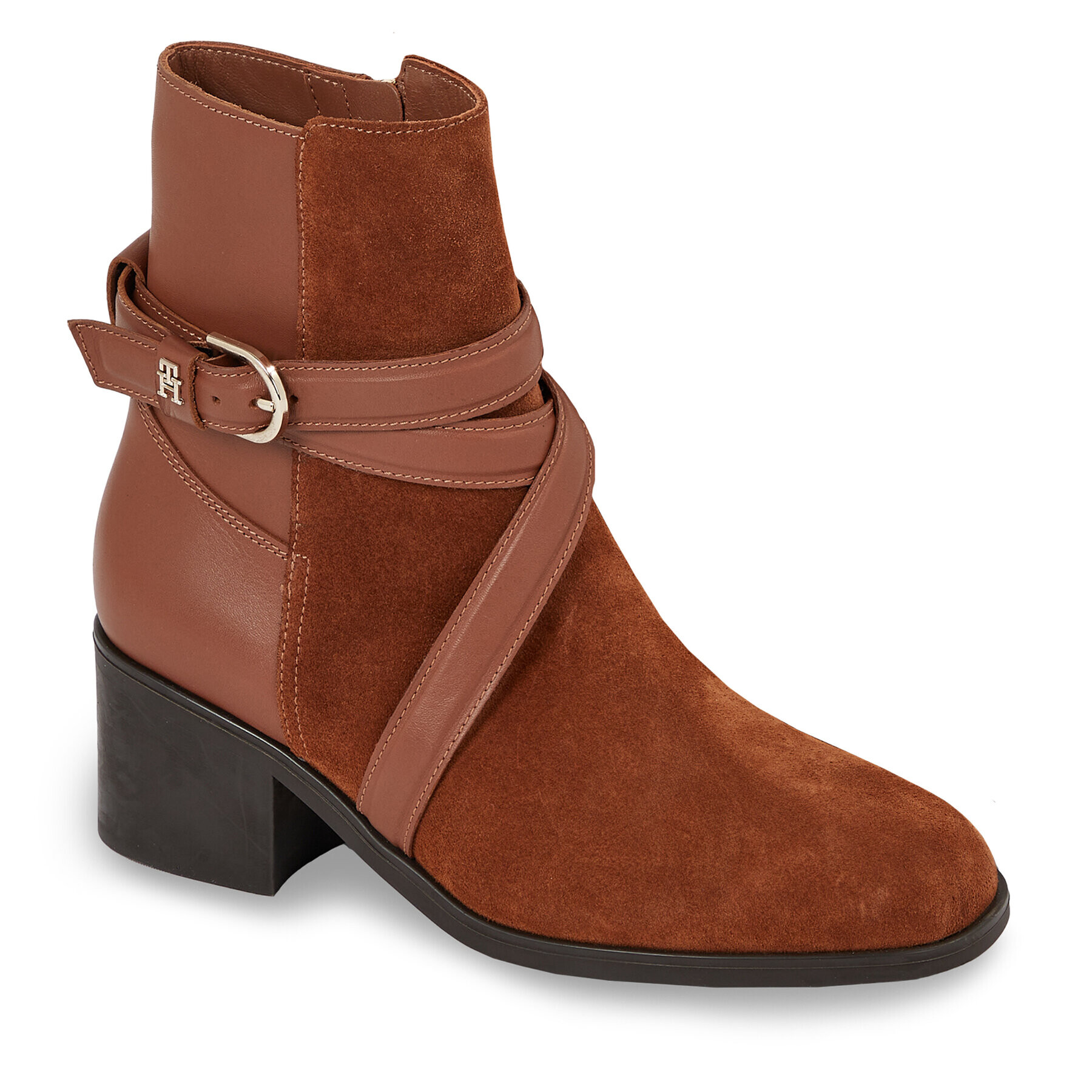 Tommy Hilfiger Bokacsizma Elevated Essential Midheel Boot FW0FW07515 Barna - Pepit.hu