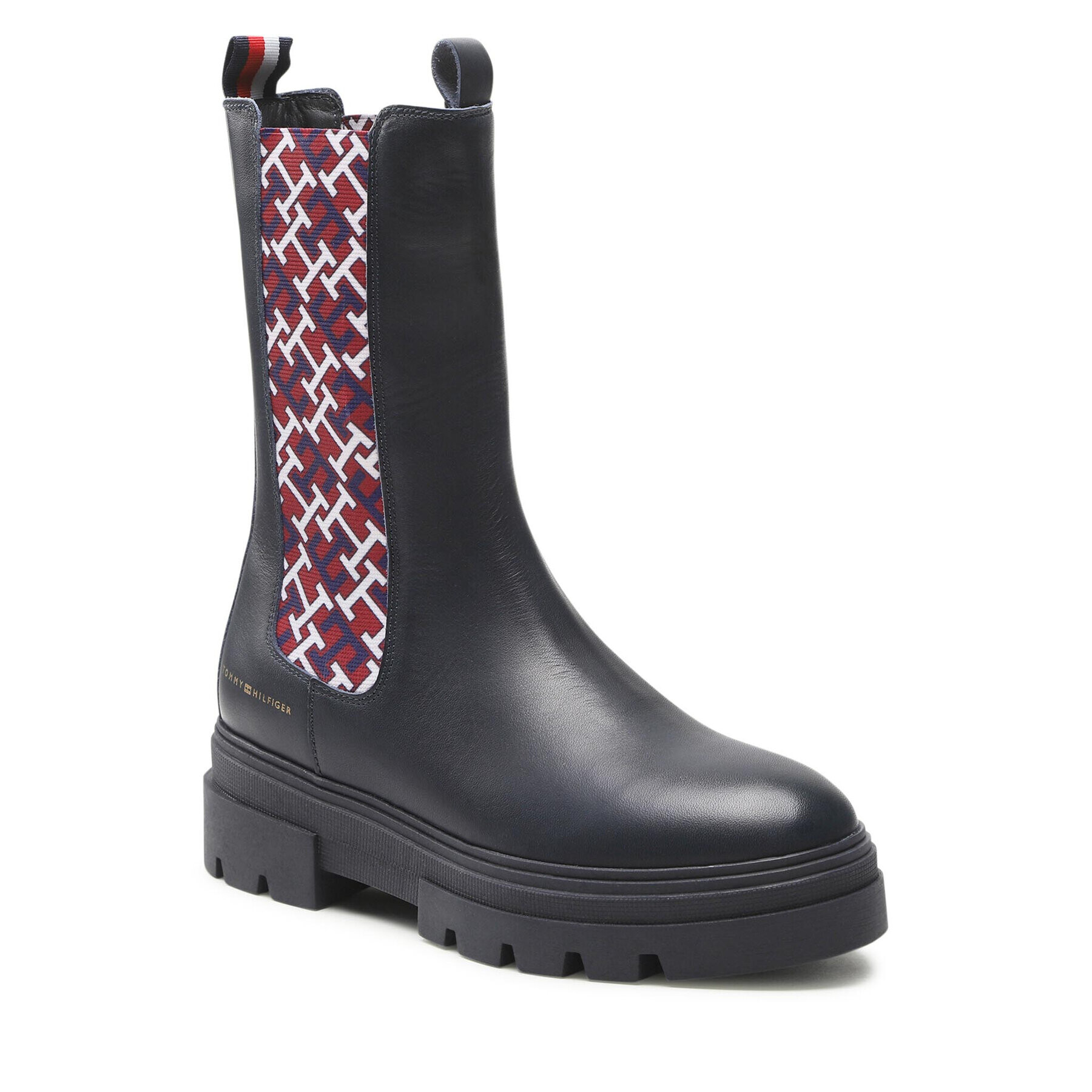 Tommy Hilfiger Bokacsizma Monogram Chelsea Boot FW0FW06872 Ezüst - Pepit.hu