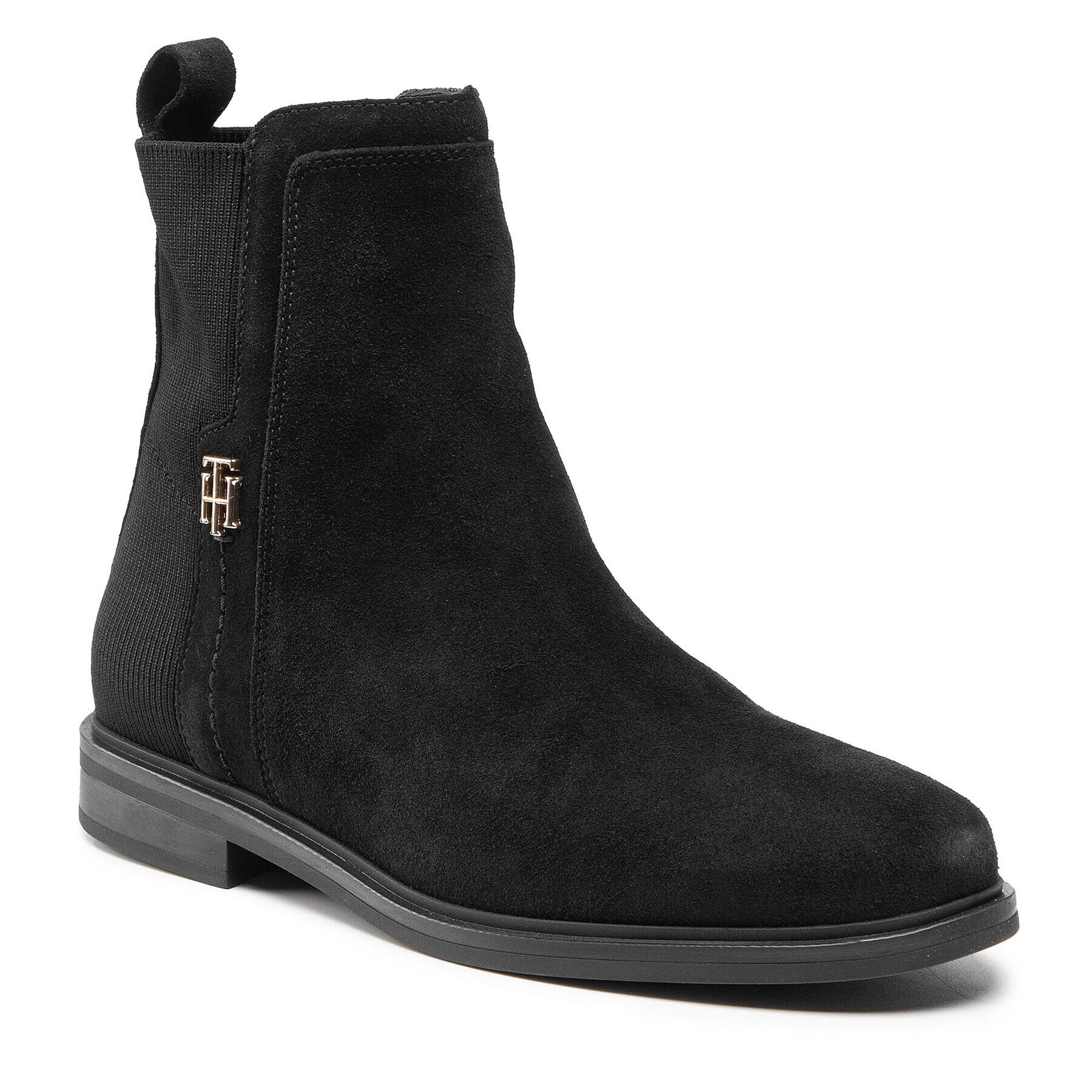 Tommy Hilfiger Bokacsizma Th Essentials Flat Boot FW0FW05995 Fekete - Pepit.hu