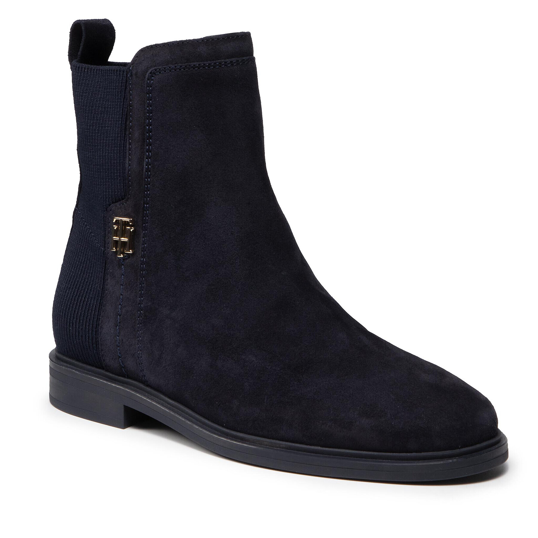 Tommy Hilfiger Bokacsizma Th Essentials Flat Boot FW0FW05995 Sötétkék - Pepit.hu