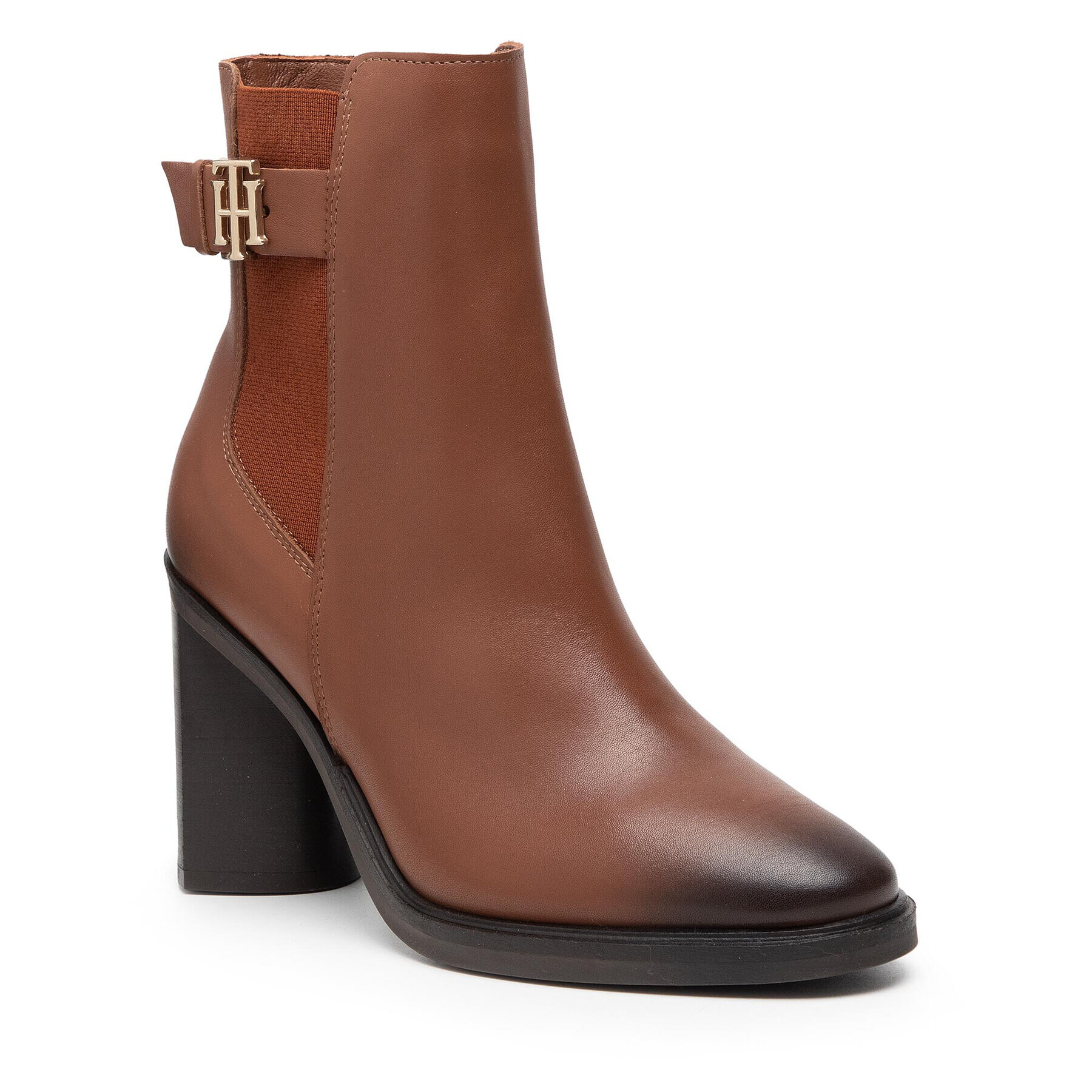 Tommy Hilfiger Bokacsizma Th Monogram Hardware Heel Boot FW0FW06006 Barna - Pepit.hu