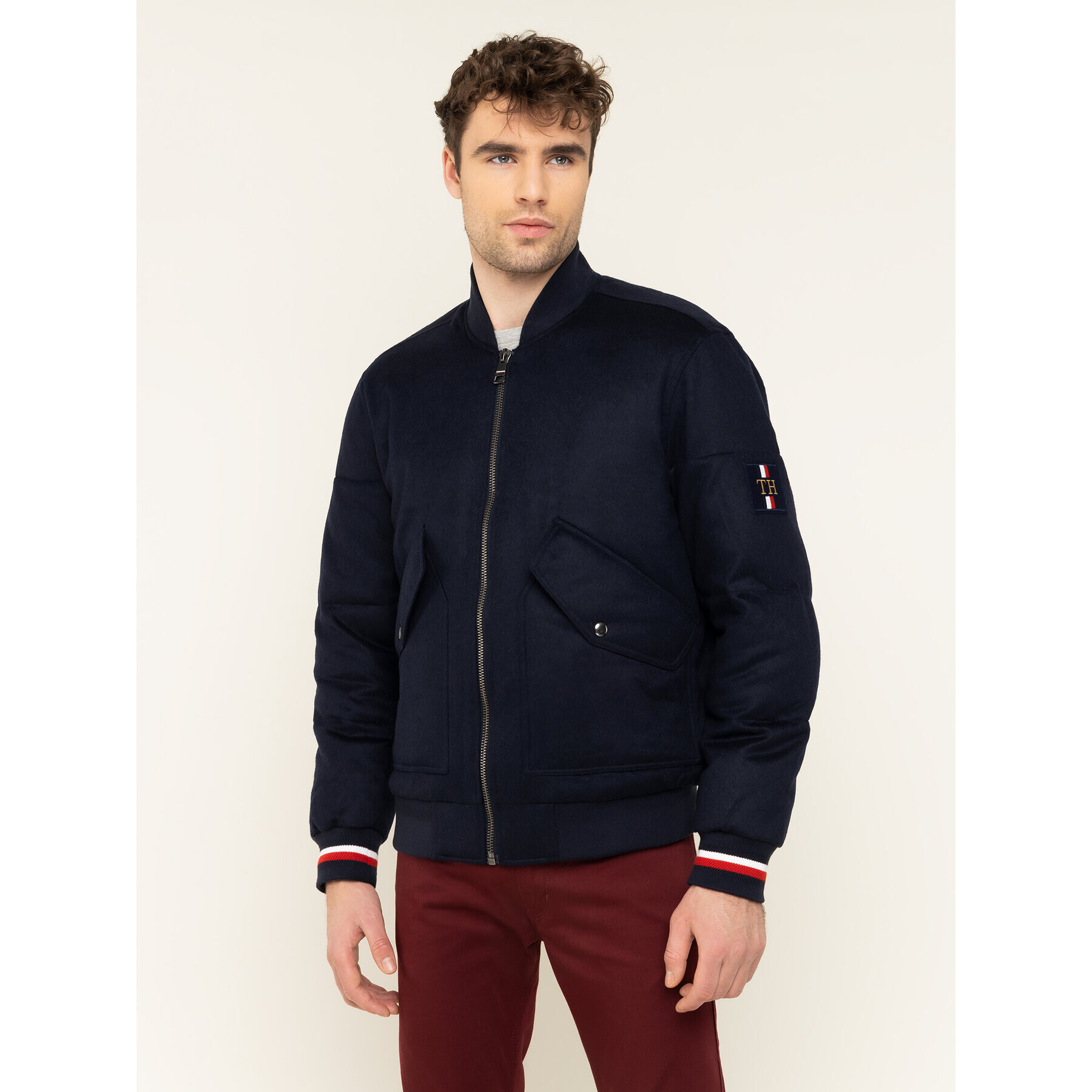 Tommy Hilfiger Bomber dzseki Icon MW0MW11498 Sötétkék Regular Fit - Pepit.hu