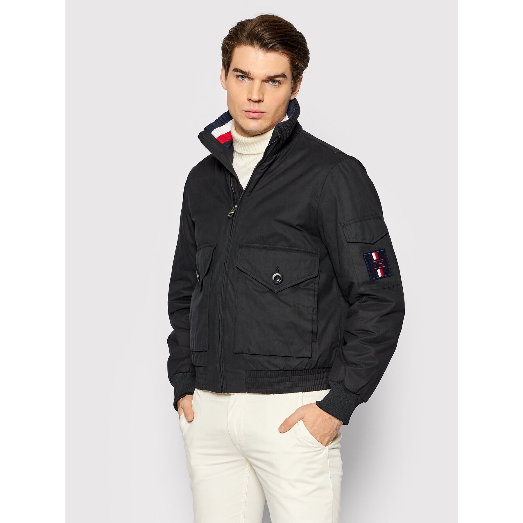 Tommy Hilfiger Bomber dzseki Icon MW0MW12980 Fekete Regular Fit - Pepit.hu