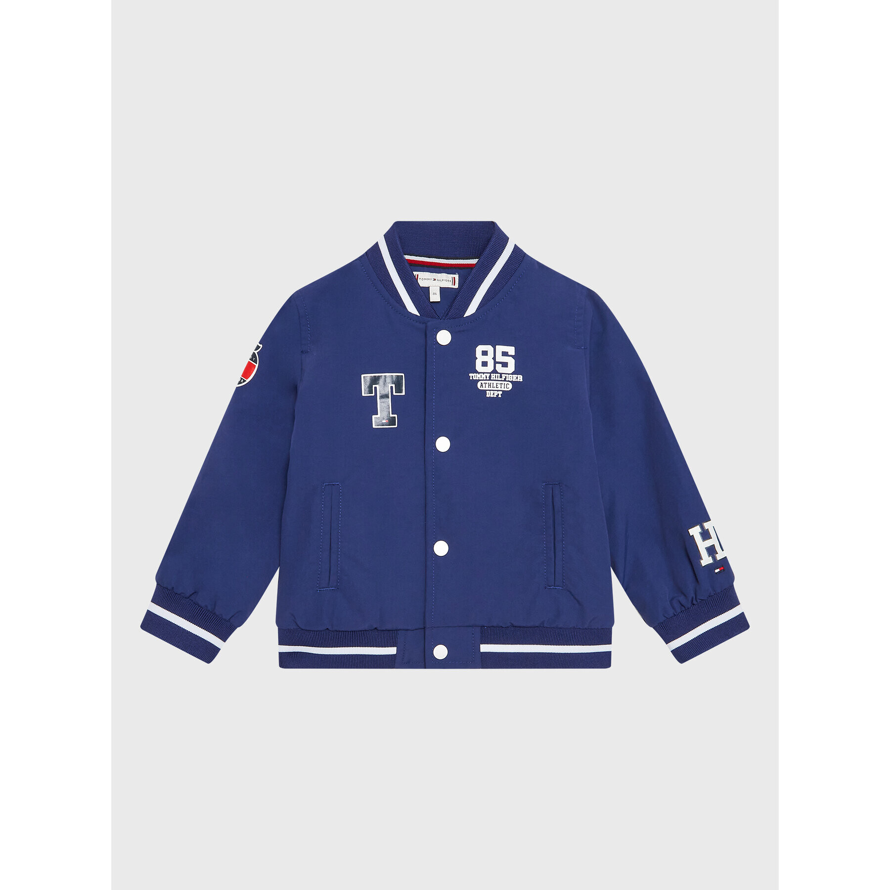 Tommy Hilfiger Bomber dzseki Varsity KN0KN01578 Kék Regular Fit - Pepit.hu