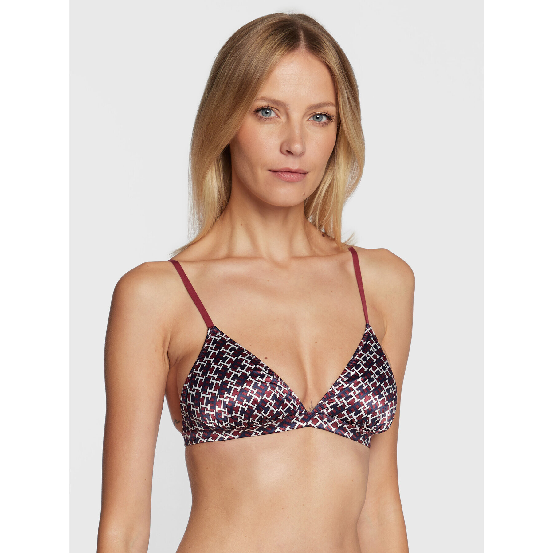 Tommy Hilfiger Bralette melltartó UW0UW03810 Bordó - Pepit.hu