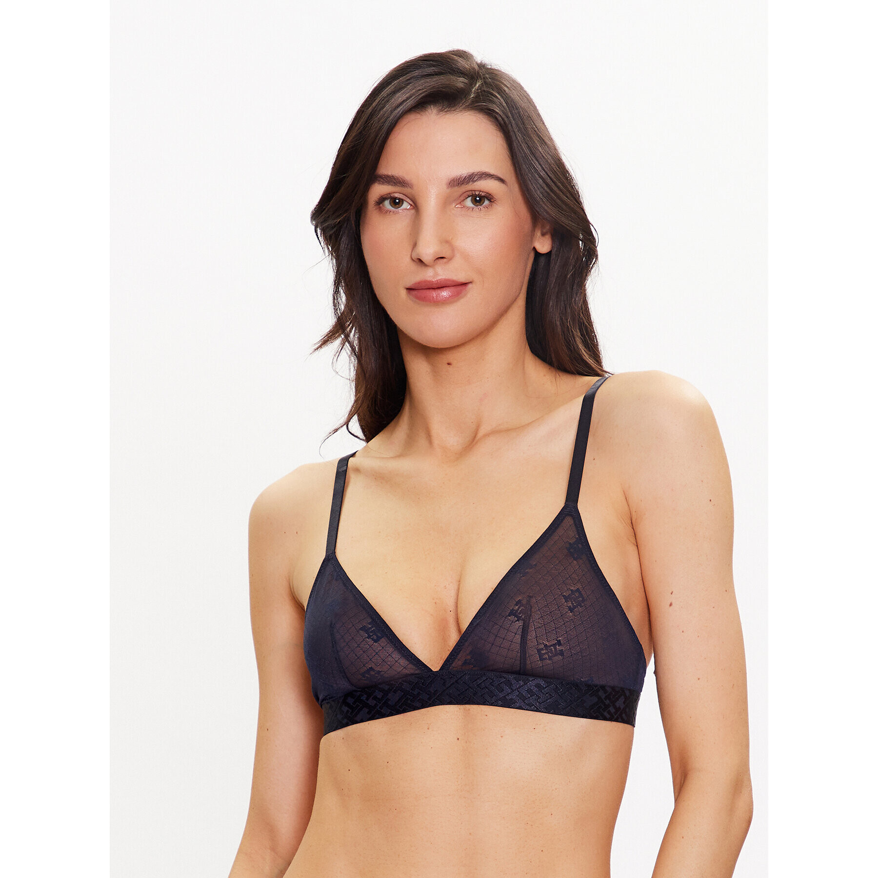 Tommy Hilfiger Bralette melltartó UW0UW04233 Sötétkék - Pepit.hu