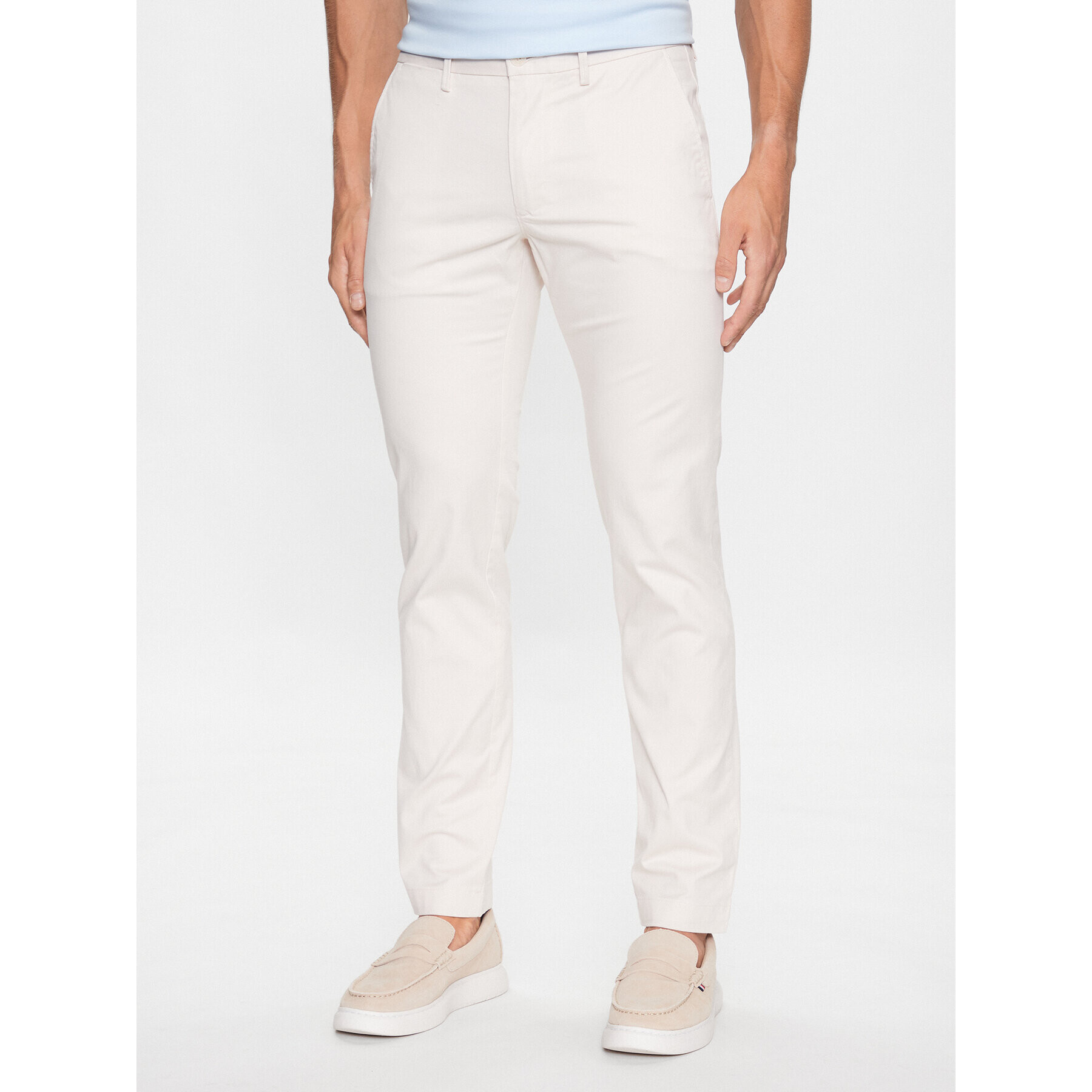 Tommy Hilfiger Chinos Bleecker MW0MW26619 Ekru Slim Fit - Pepit.hu