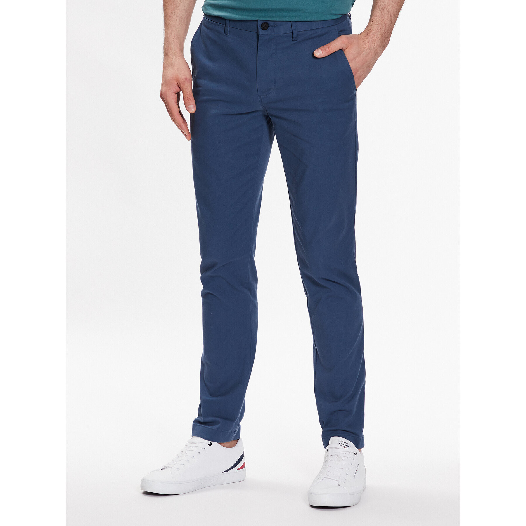 Tommy Hilfiger Chinos Bleecker MW0MW26619 Sötétkék Slim Fit - Pepit.hu