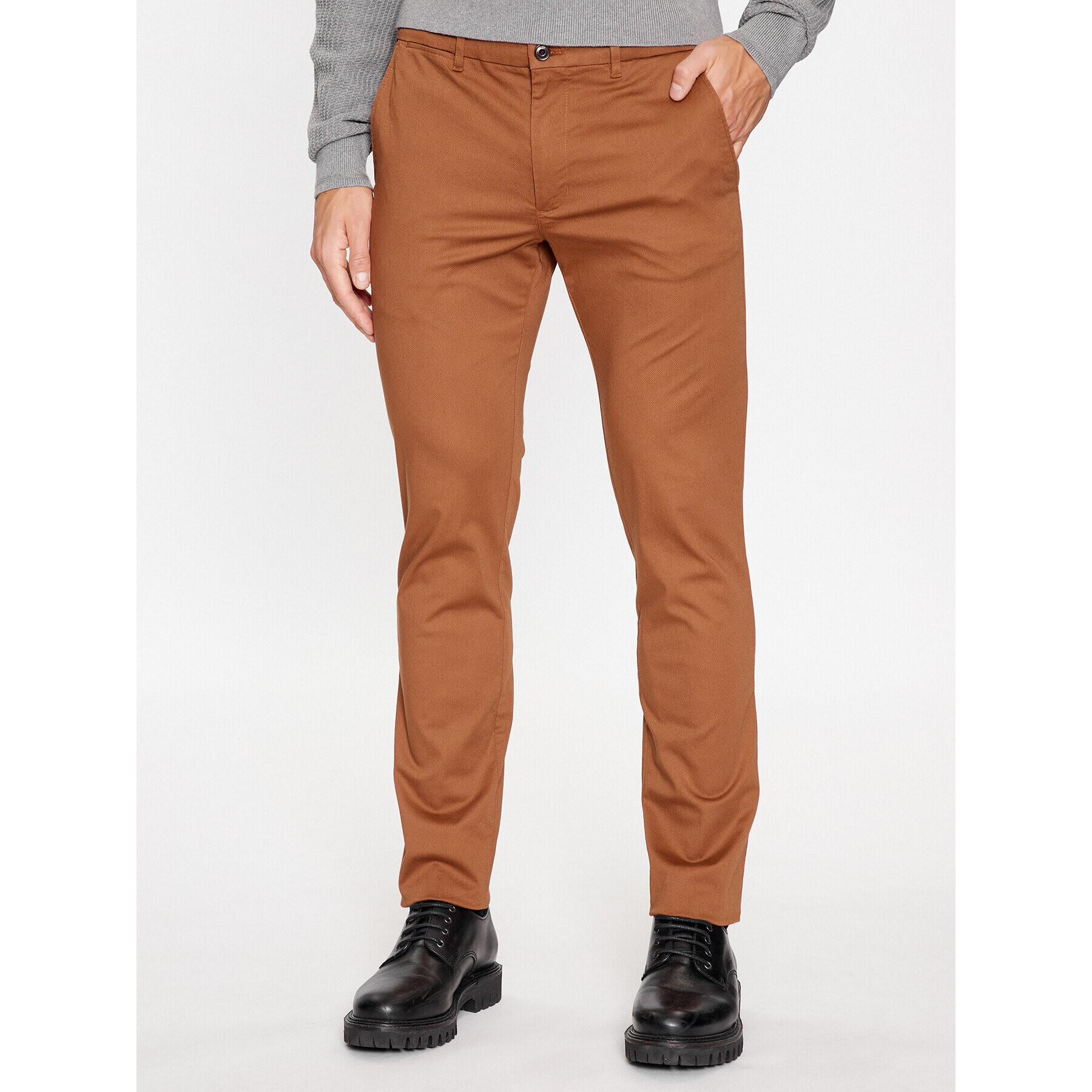 Tommy Hilfiger Chinos Bleecker MW0MW28642 Barna Slim Fit - Pepit.hu