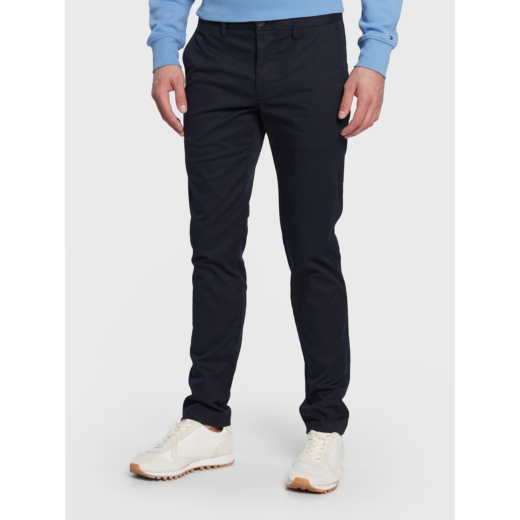 Tommy Hilfiger Chinos Core Bleecker MW0MW28883 Sötétkék Slim Fit - Pepit.hu