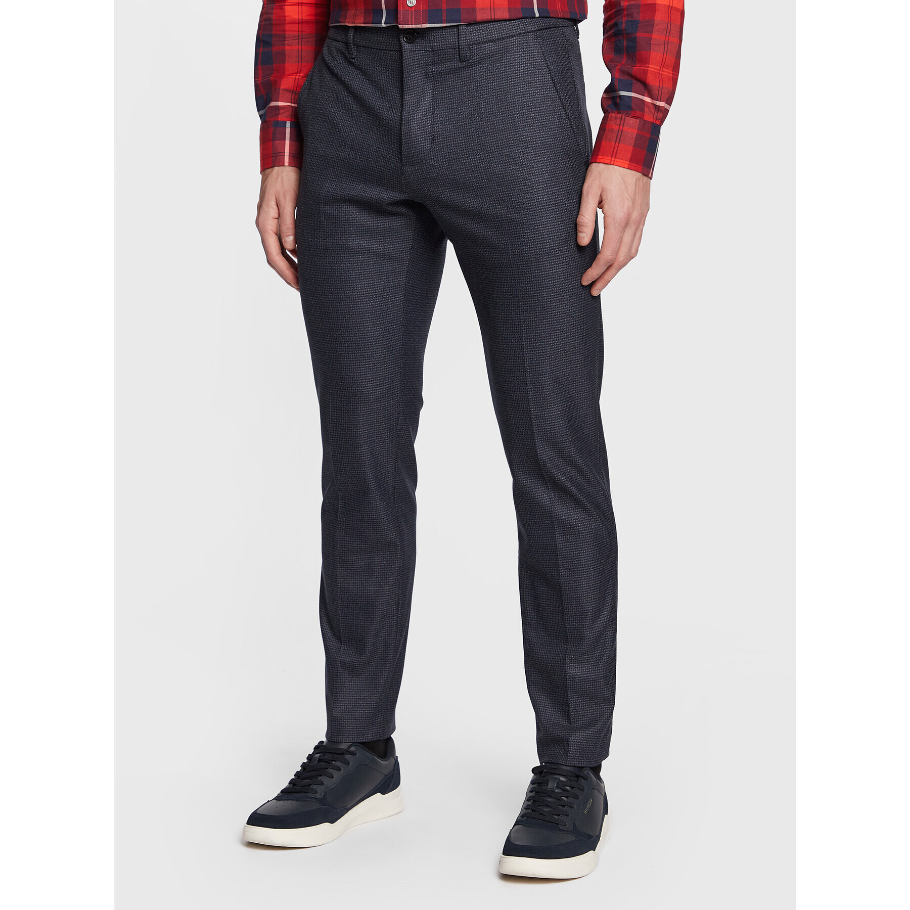 Tommy Hilfiger Chinos Hampton MW0MW29664 Sötétkék Slim Fit - Pepit.hu