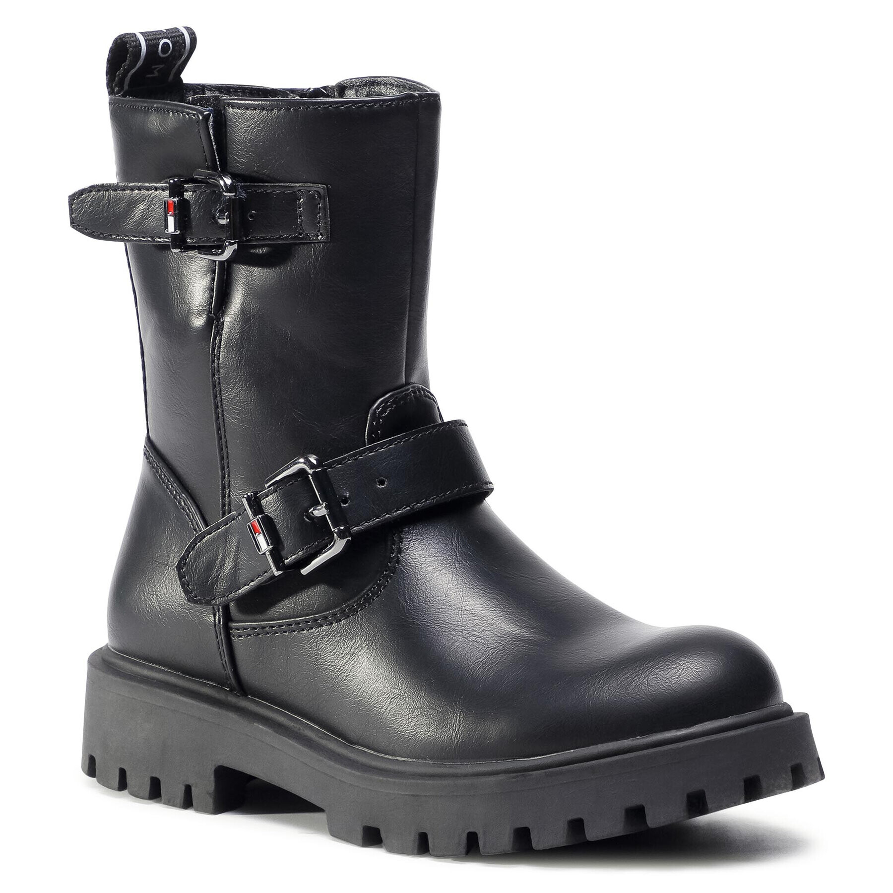 Tommy Hilfiger Csizma Biker Boot T3A5-30855-0193 M Fekete - Pepit.hu