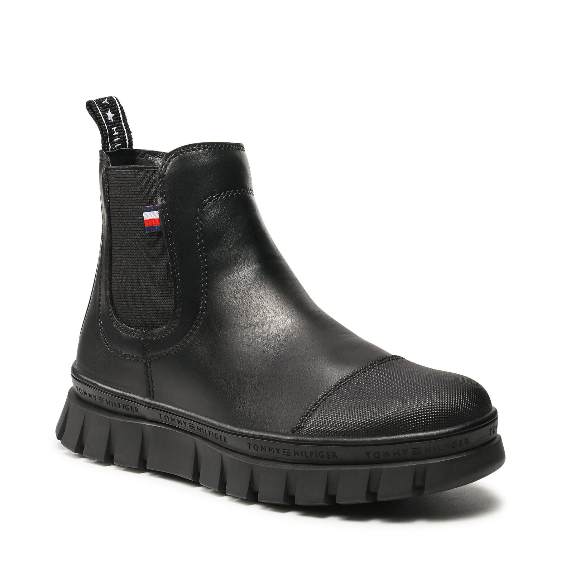 Tommy Hilfiger Csizma Chelsea Boot T3A5-32025-0289 S Fekete - Pepit.hu