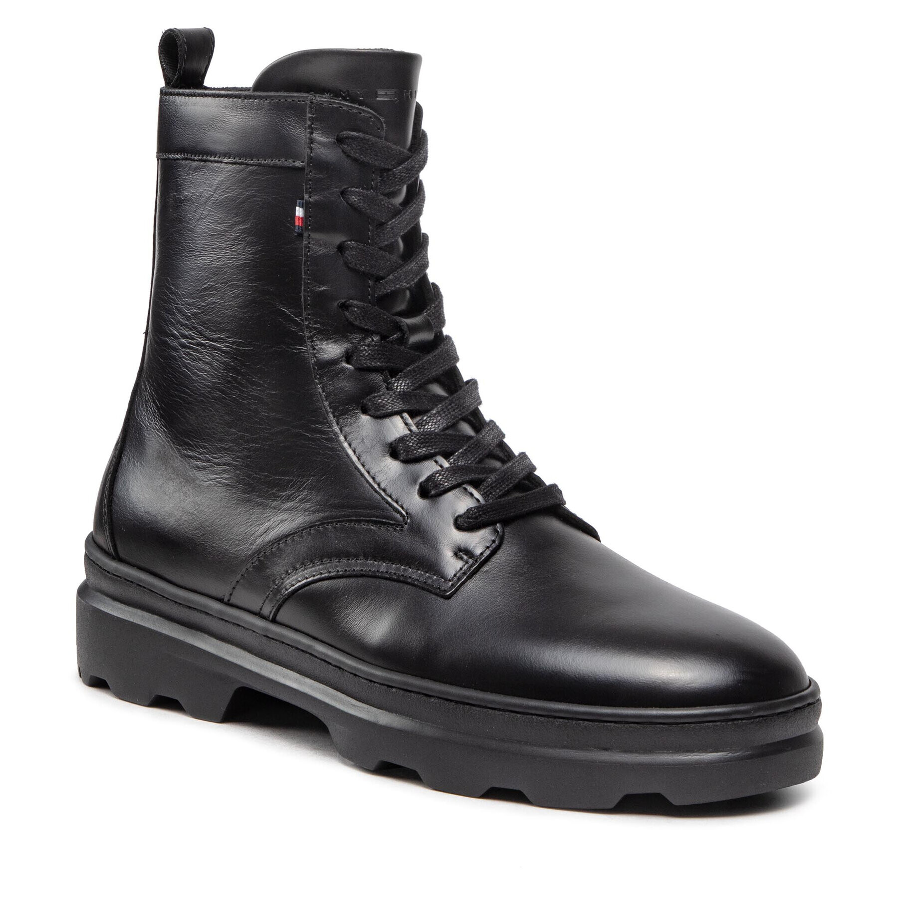 Tommy Hilfiger Csizma Comfort Hilfiger Lth High Boot FM0FM04192 Fekete - Pepit.hu