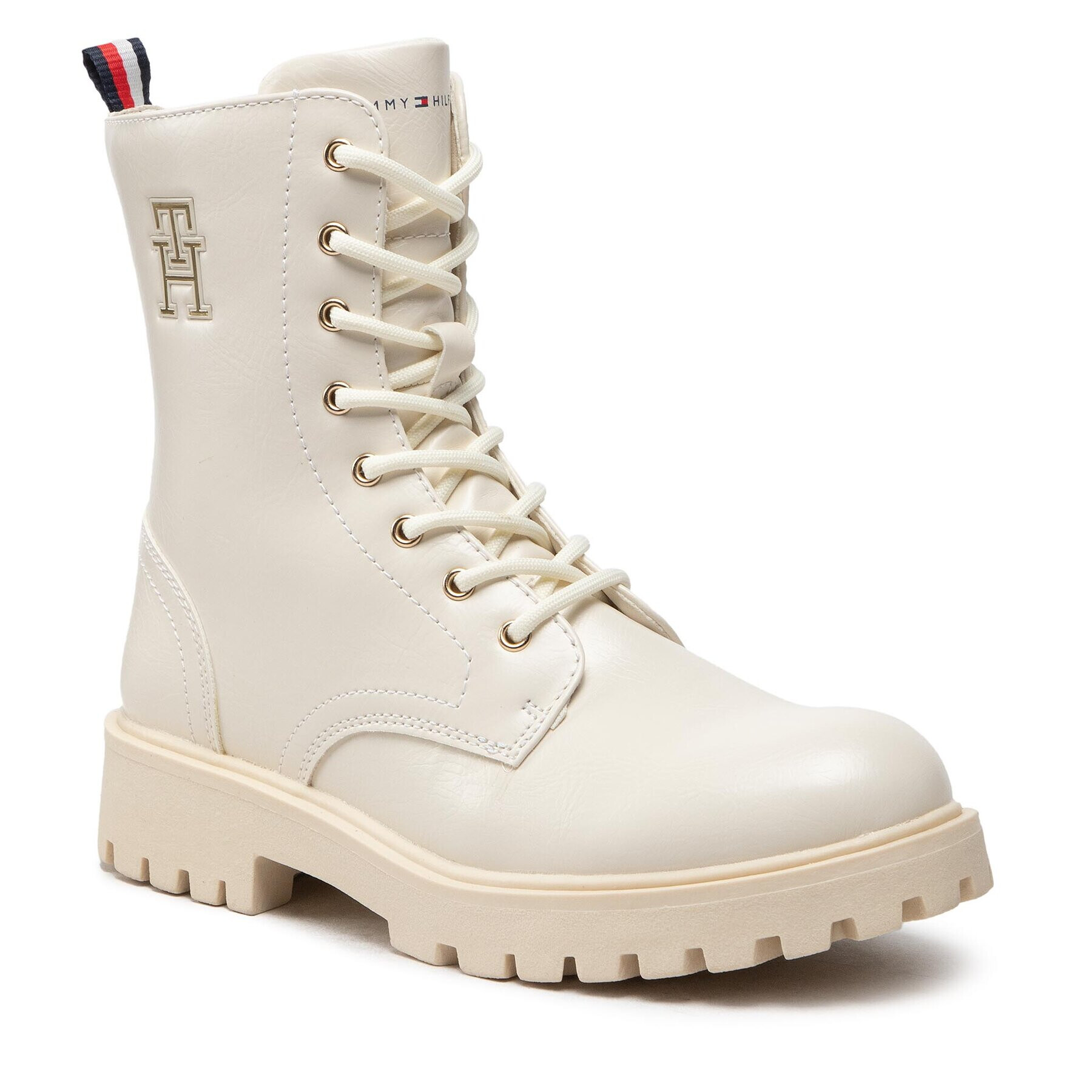 Tommy Hilfiger Csizma Lace-Up Bootie T3A5-32392-135 Fehér - Pepit.hu