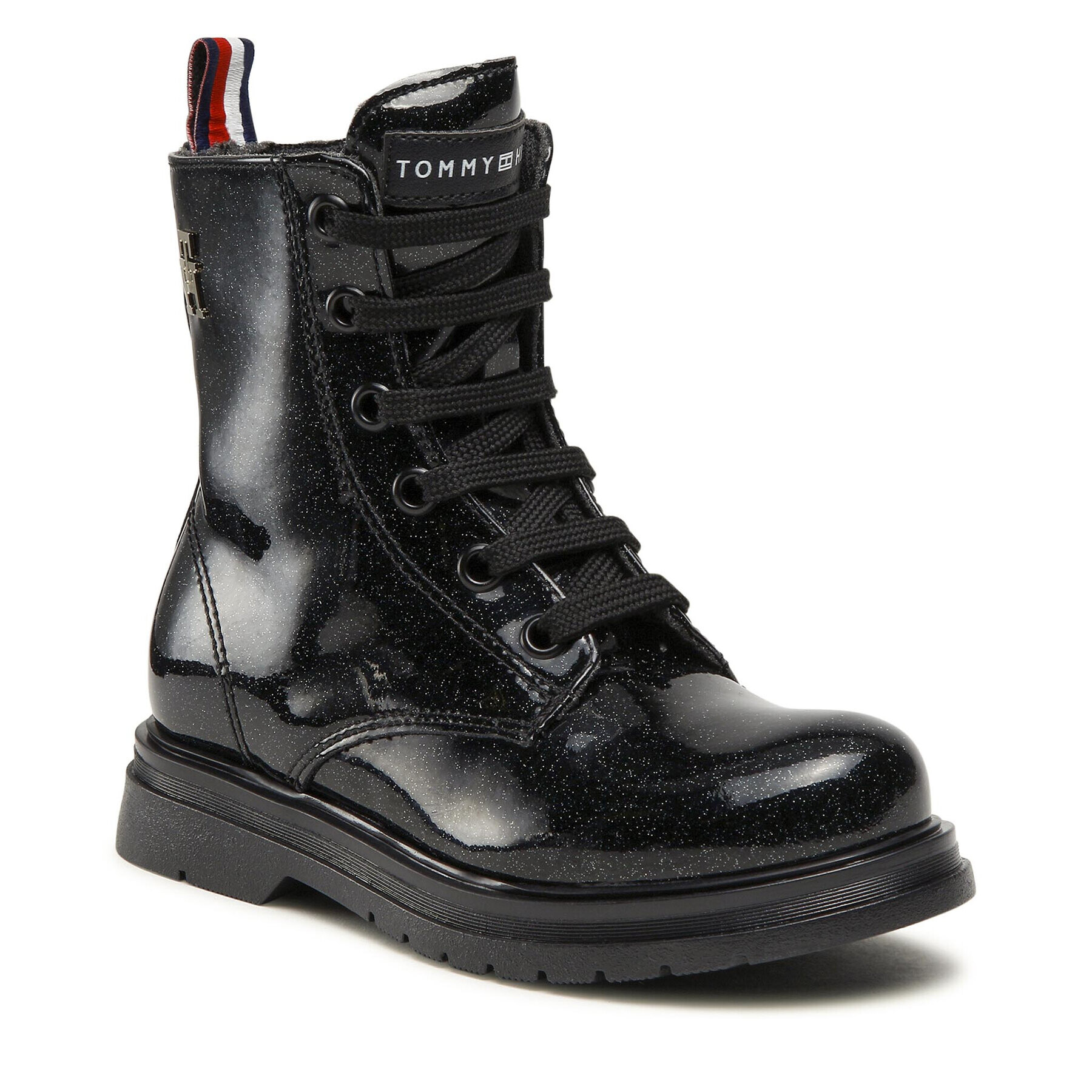 Tommy Hilfiger Csizma Lace-Up Bootie T4A5-32413-1237 M Fekete - Pepit.hu