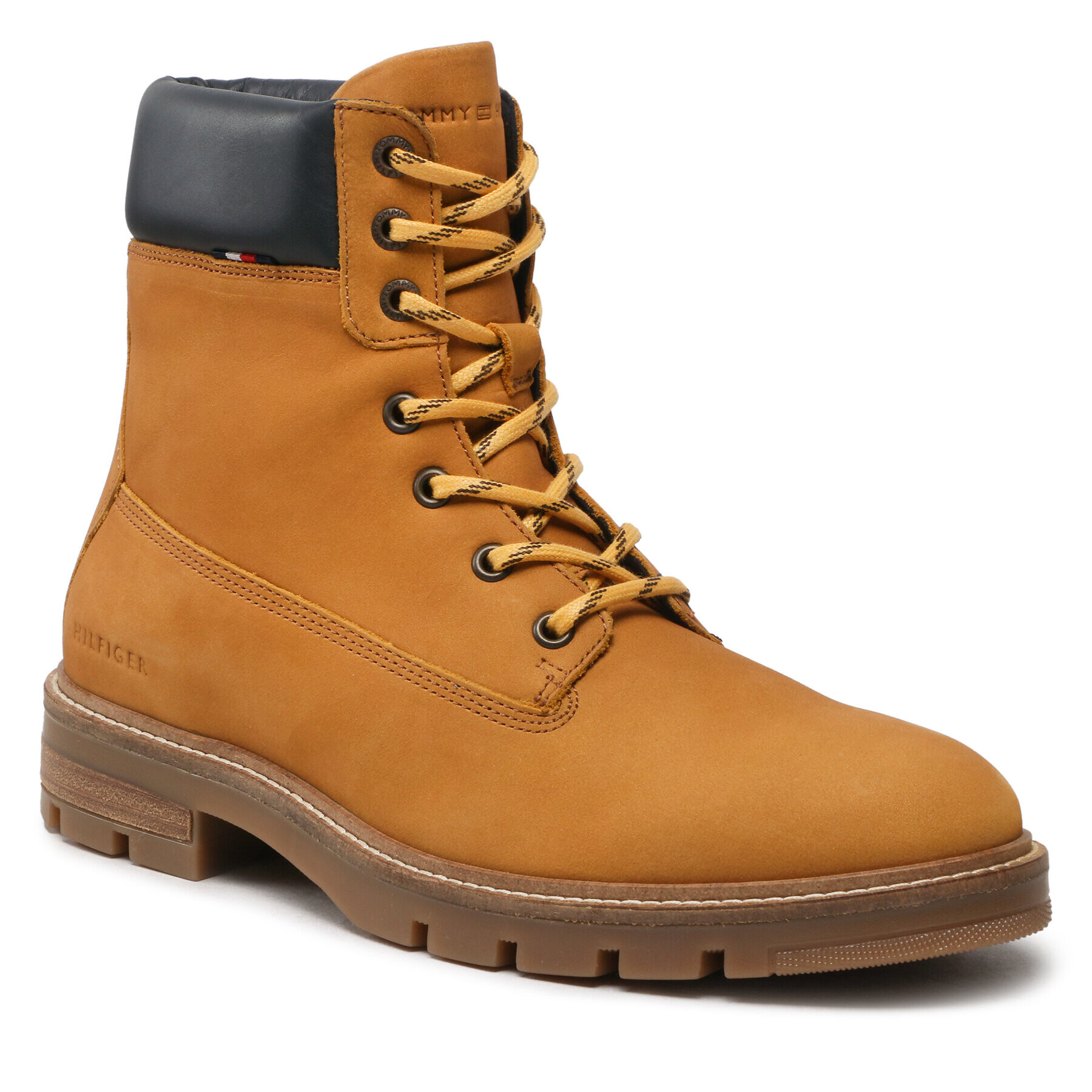 Tommy Hilfiger Csizma Padded Nubuck Boot FM0FM04205 Barna - Pepit.hu