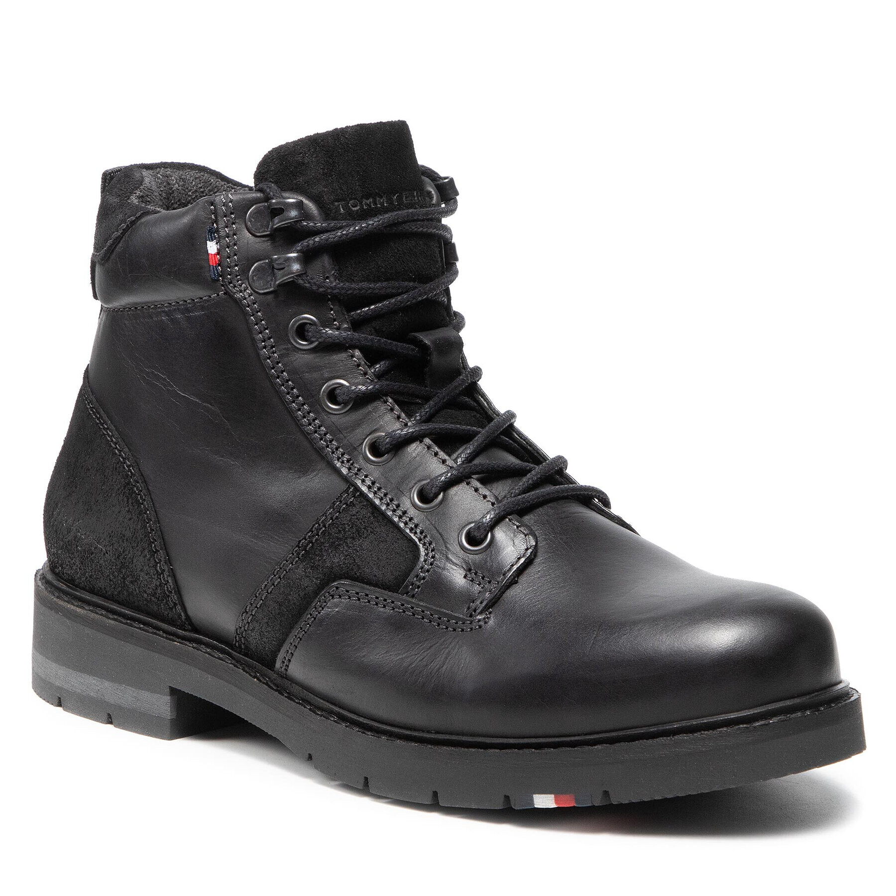 Tommy Hilfiger Csizma Rwb Mid Outdoor Boot FM0FM03879 Fekete - Pepit.hu