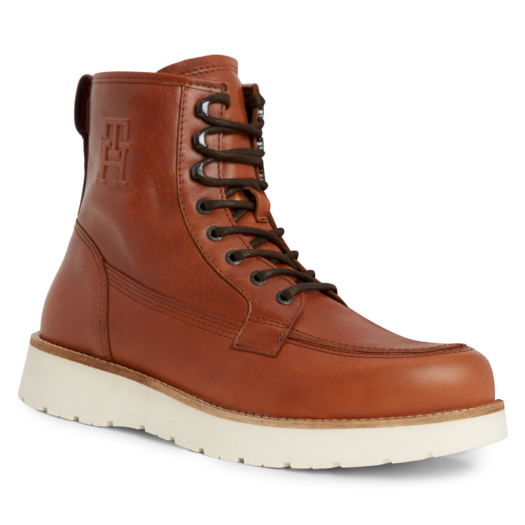 Tommy Hilfiger Csizma Th American Warm Leather Boot FM0FM04668 Barna - Pepit.hu