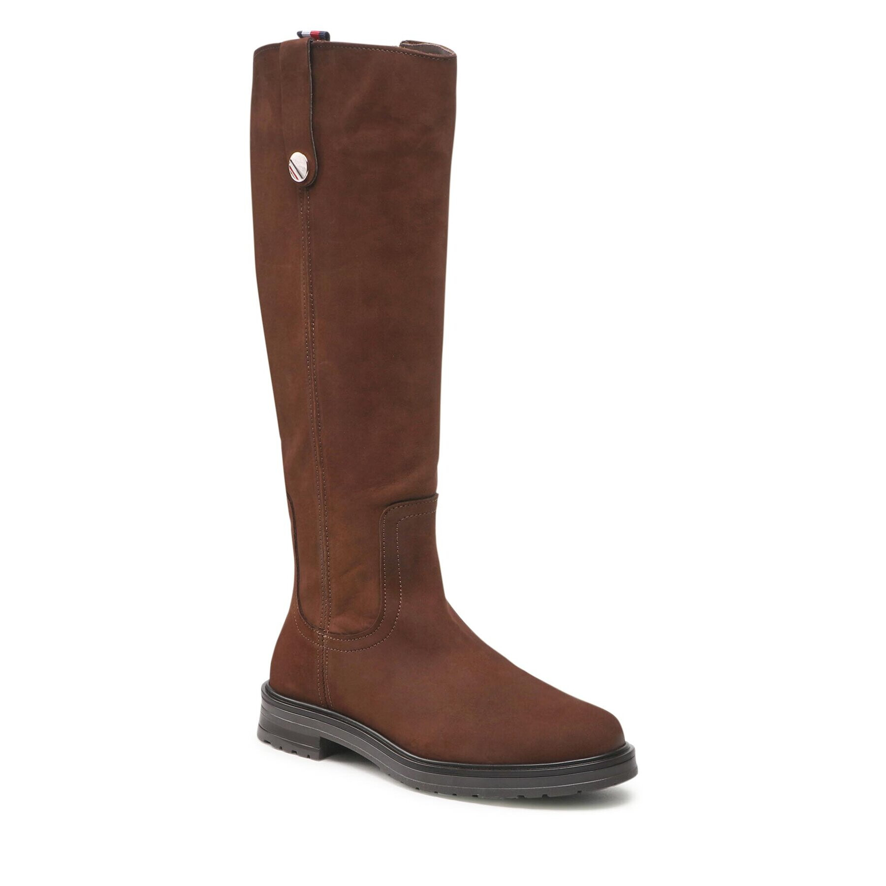 Tommy Hilfiger Csizma Th Coin Longboot FW0FW07049 Barna - Pepit.hu