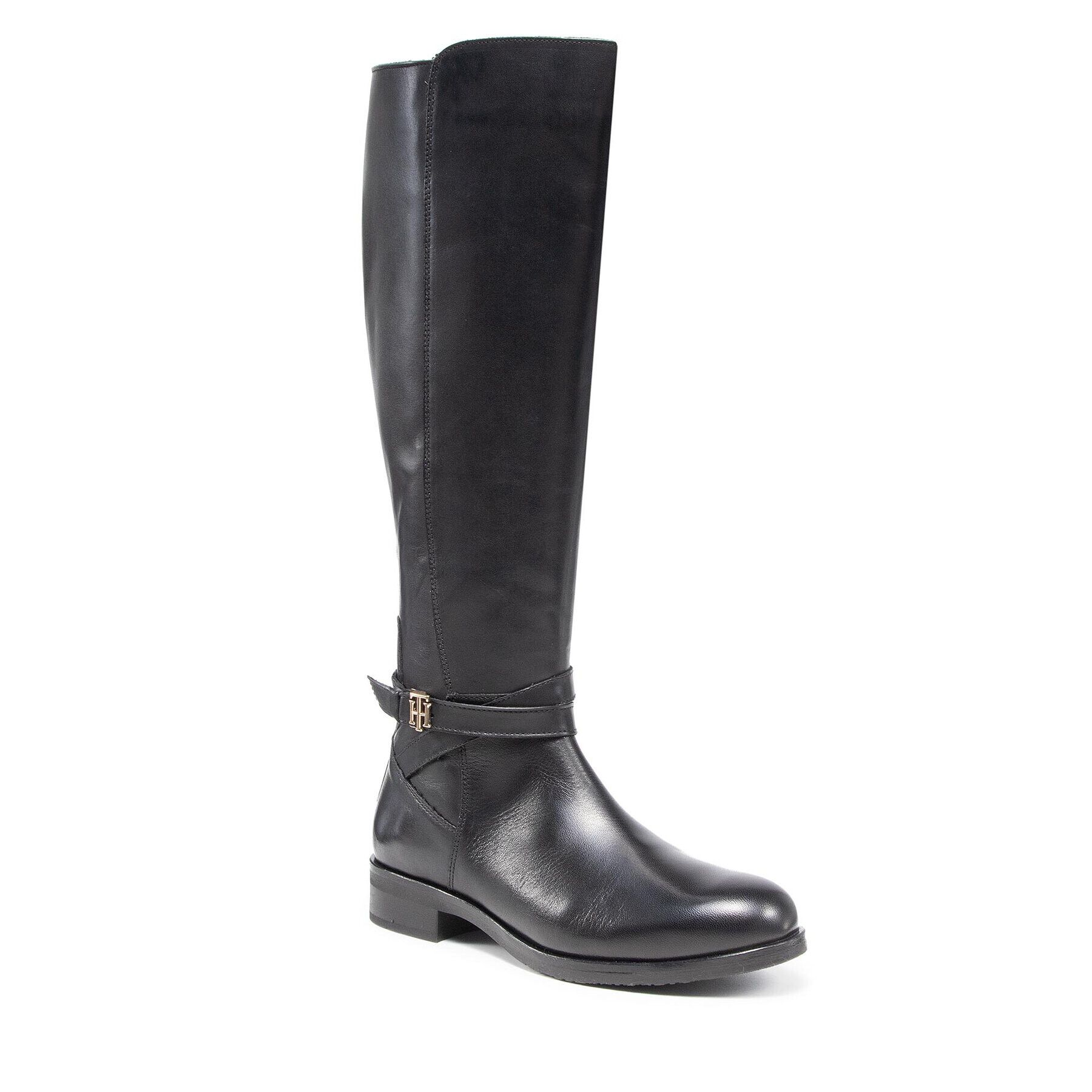 Tommy Hilfiger Csizma Th Hardware On Belt Longboot FW0FW05963 Fekete - Pepit.hu