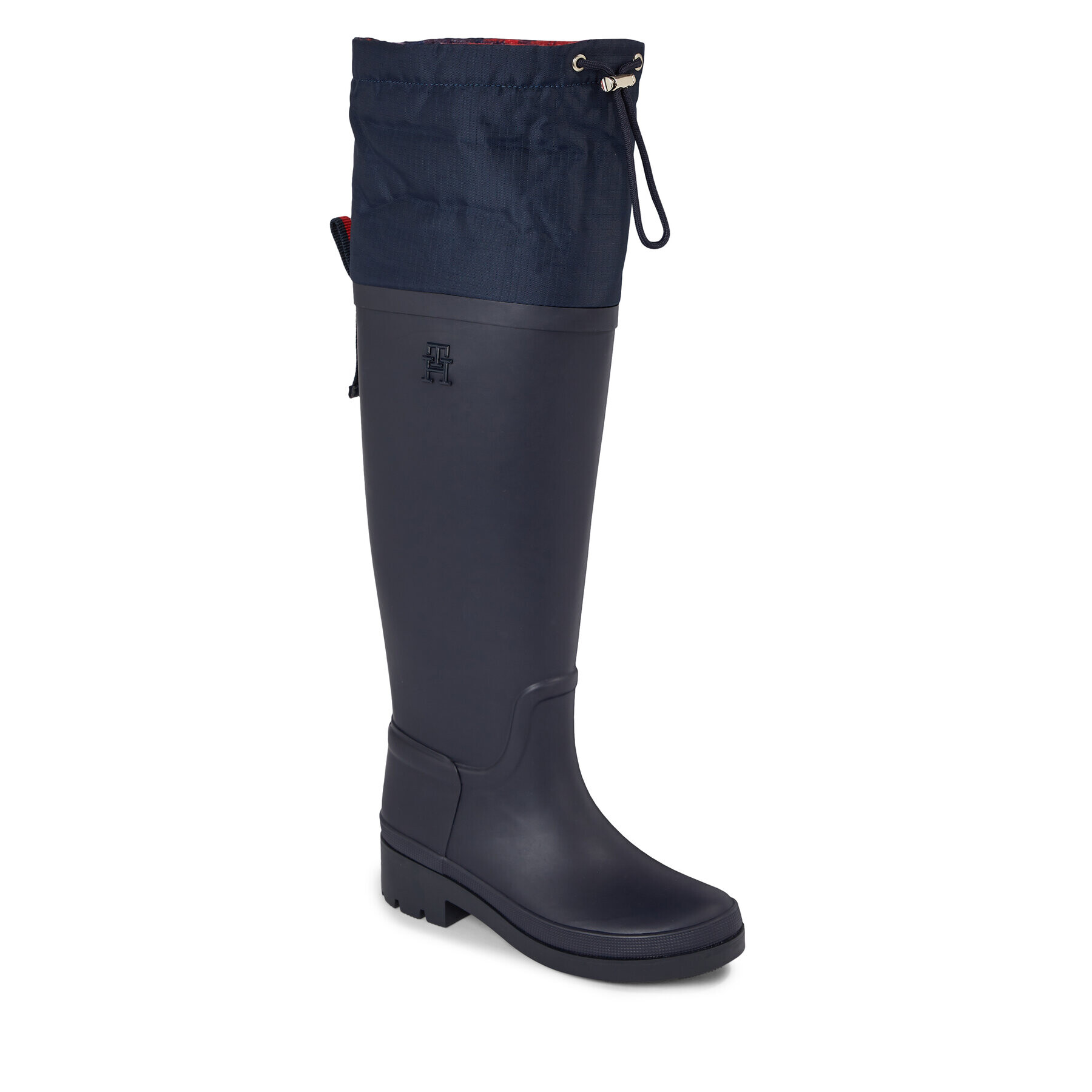 Tommy Hilfiger Csizma Tommy Tartan Rubberboot FW0FW07664 Kék - Pepit.hu