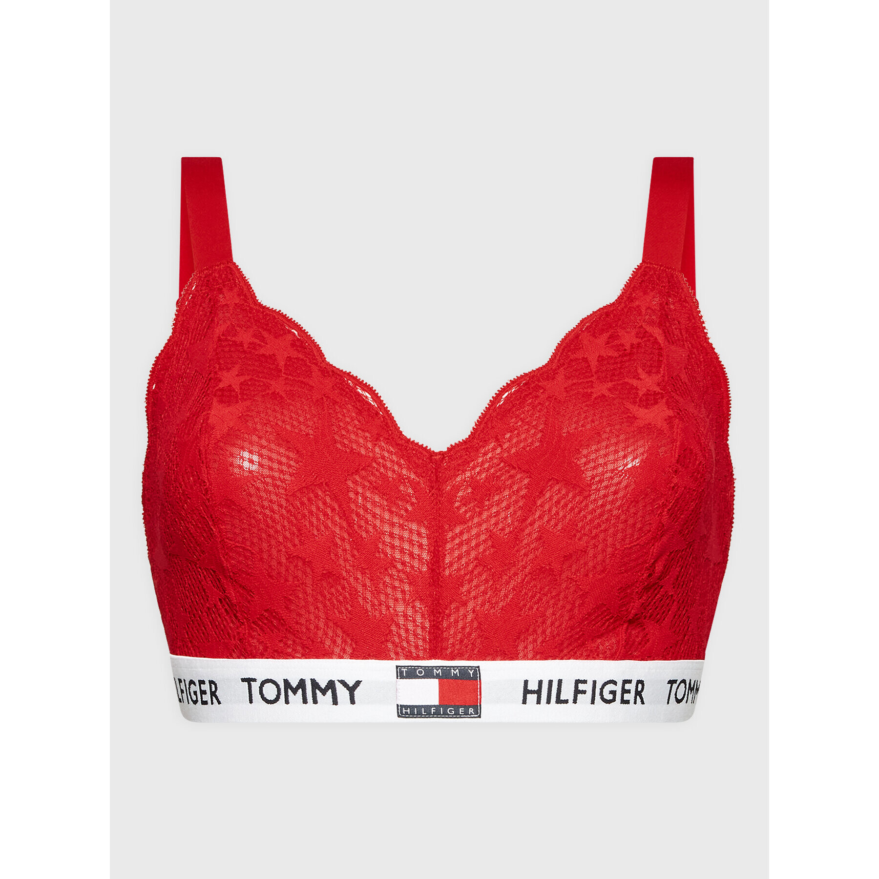 Tommy Hilfiger Curve Bralette melltartó UW0UW03507 Piros - Pepit.hu