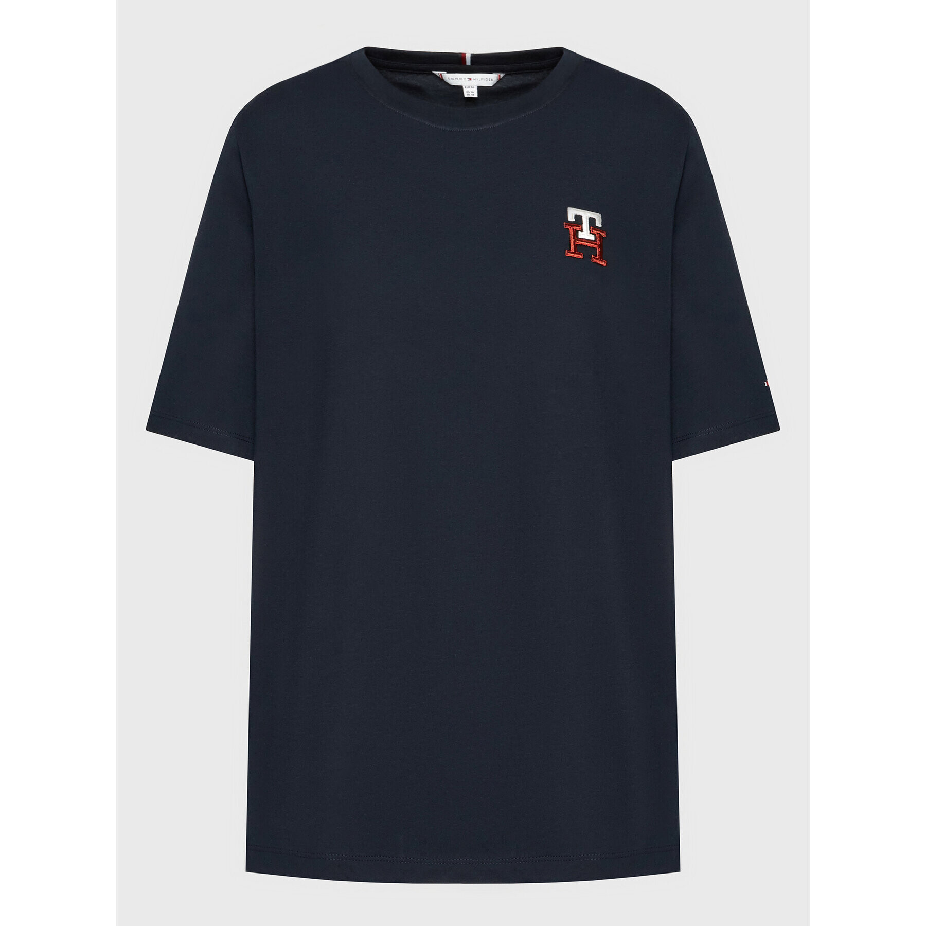 Tommy Hilfiger Curve Póló Monogram WW0WW37512 Sötétkék Regular Fit - Pepit.hu