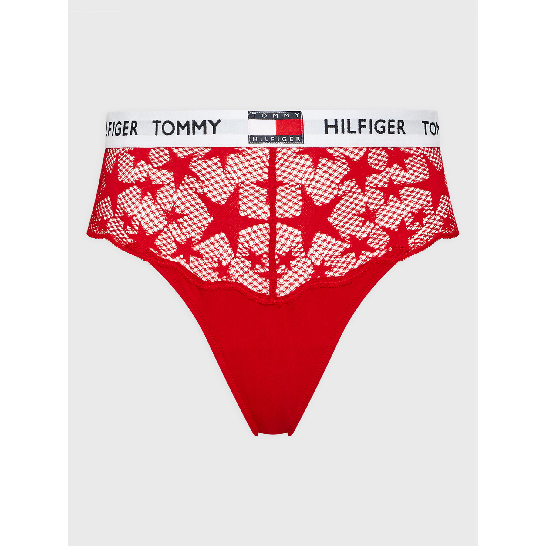 Tommy Hilfiger Curve Tanga UW0UW03659 Piros - Pepit.hu