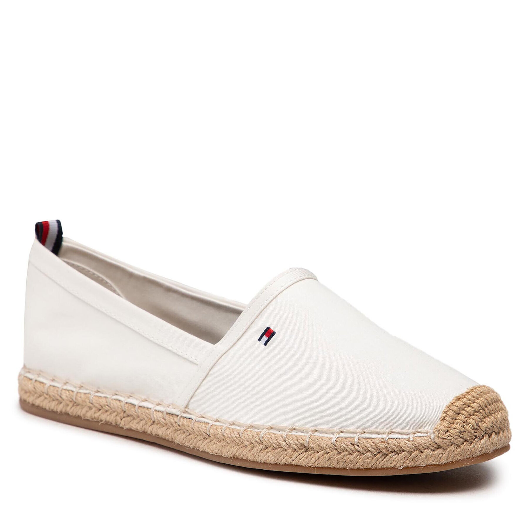 Tommy Hilfiger Espadrilles Basic Tommy Flat Espadrille FW0FW04827 Fehér - Pepit.hu